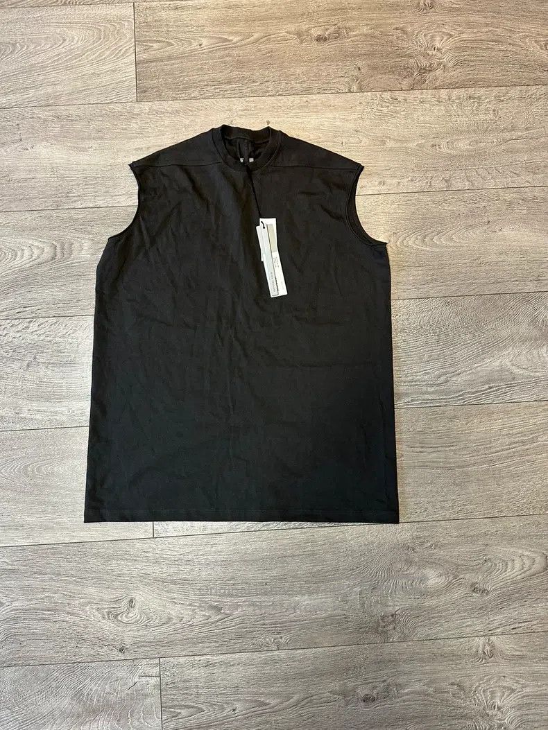 Rick Owens Main Line Brown Tarp Sleeveless Vest