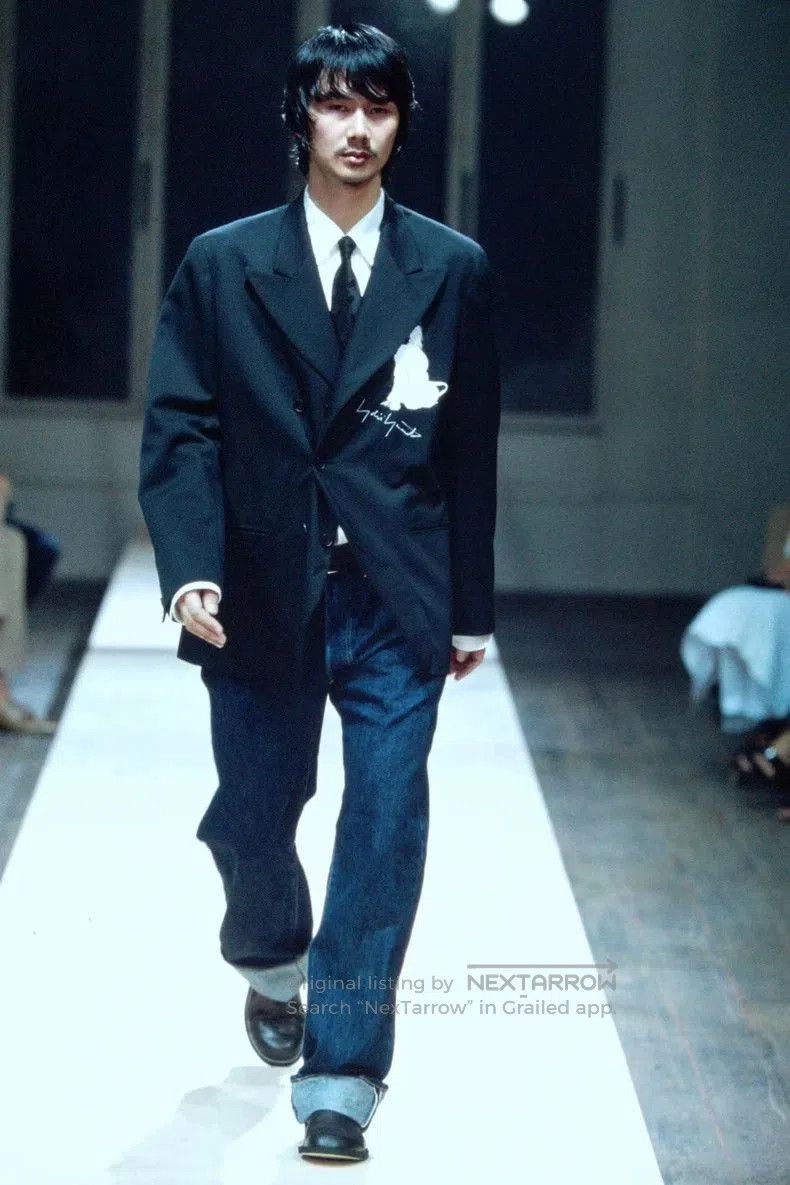 Yohji Yamamoto Double Breasted Acetate Coat by Yohji Yamamoto. Size US M / EU 48-50 / 2 - 2 Thumbnail