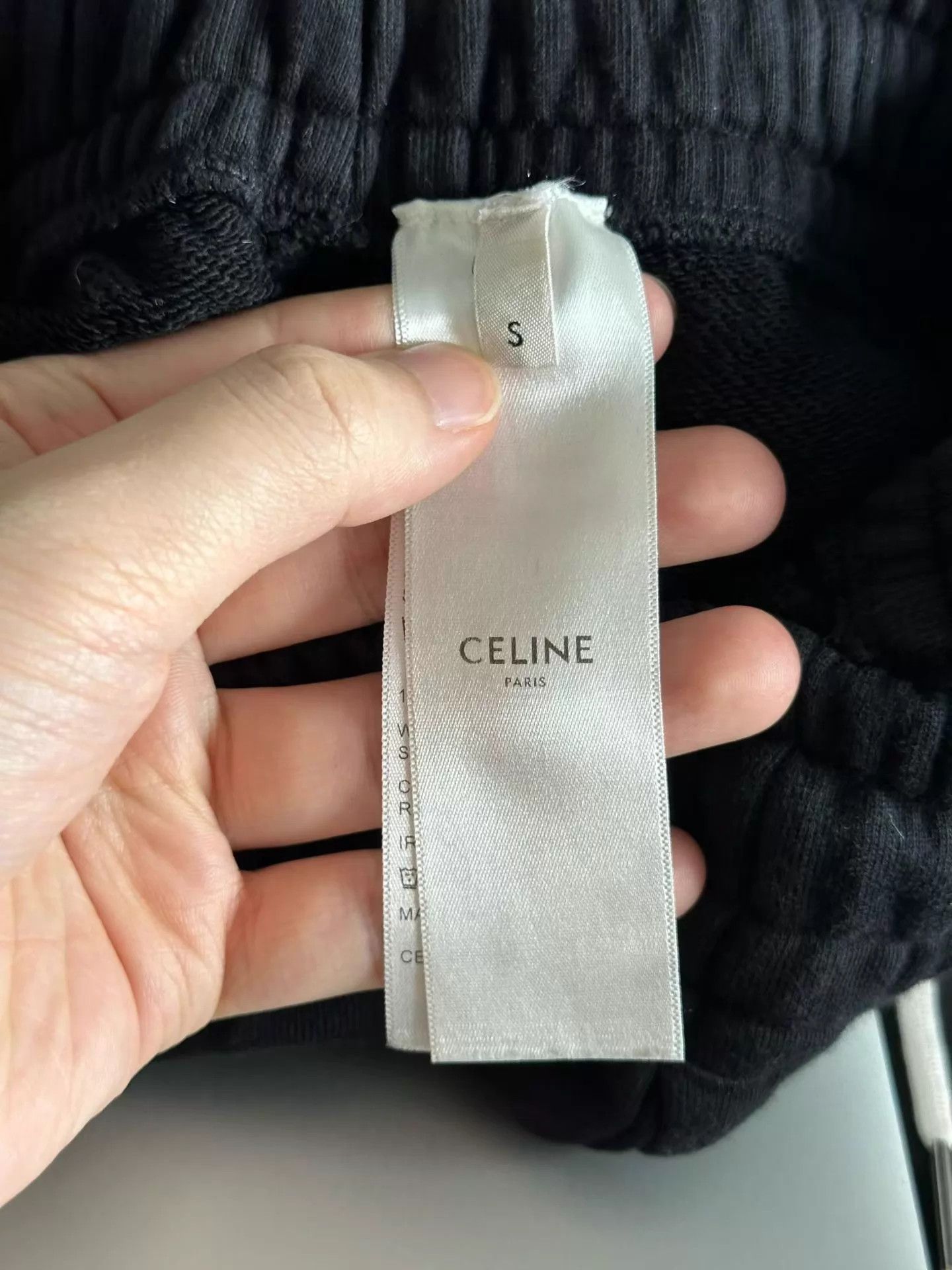 Celine Celine Black Big Logo Sweatpants S Size 26" / US 2 / IT 38 - 4 Thumbnail