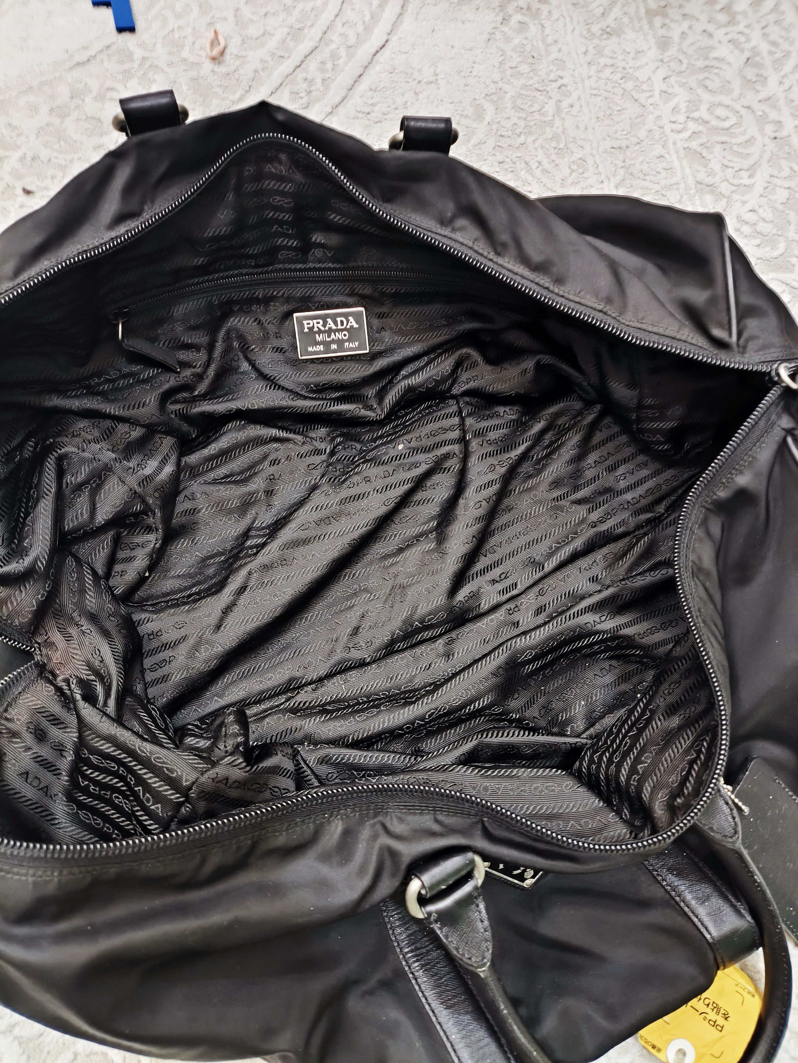Prada Prada Tessuto Nylon Black Travel Bag Size ONE SIZE - 7 Thumbnail