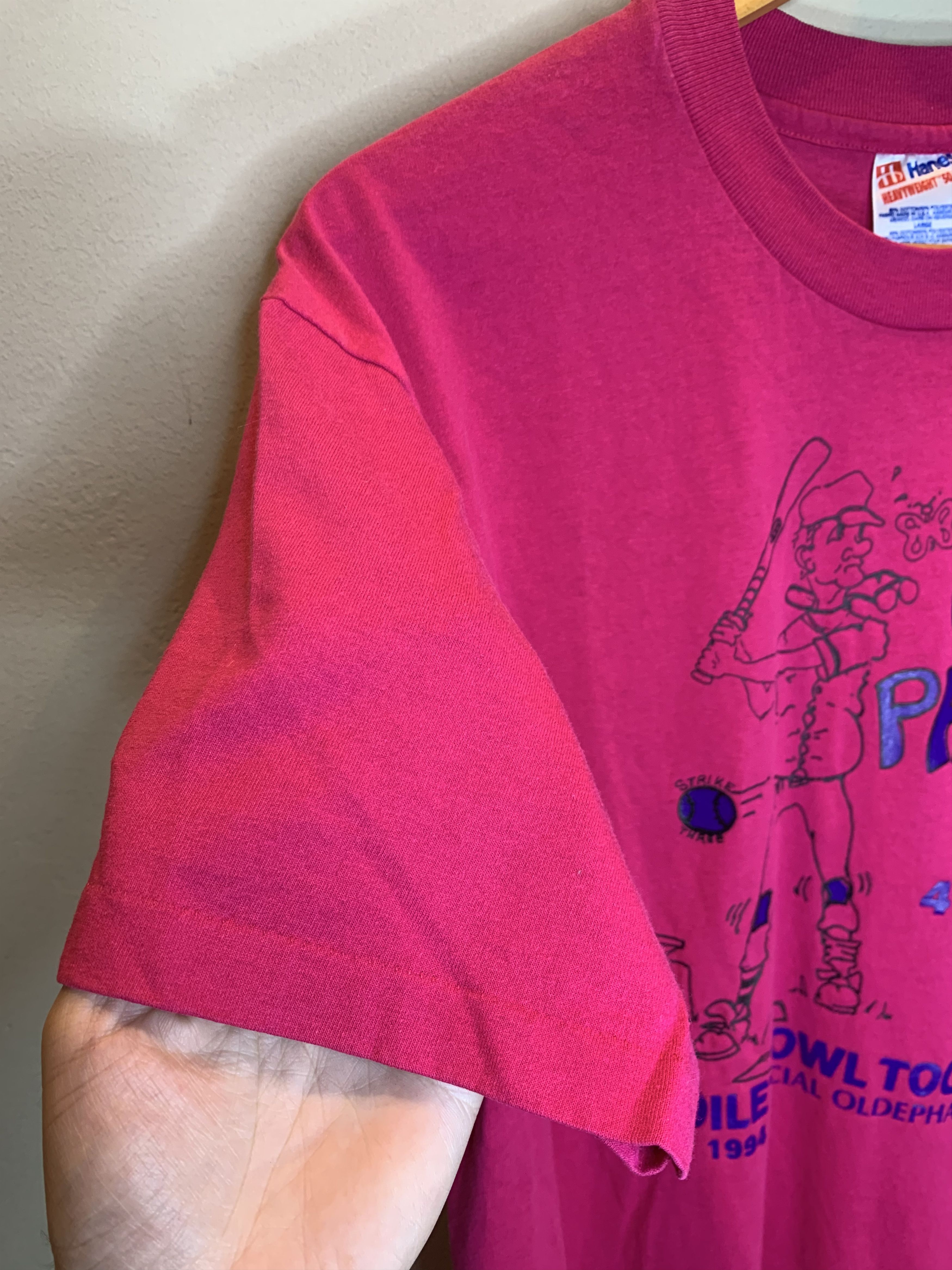 Vintage RARE Vintage 90’s Olde Pharts Toilet Bowl Baseball Art Shirt Size US L / EU 52-54 / 3 - 3 Thumbnail