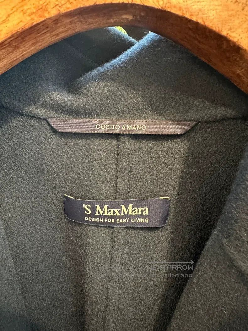 Max Mara Max Mara Navy Blue Sheep Wool Coat Size 4XL / US 24-26 - 3 Thumbnail