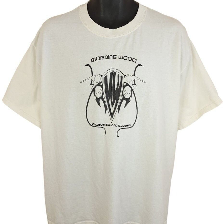 Morning Wood Snowboards And Garbage T Shirt Vintage Y2K