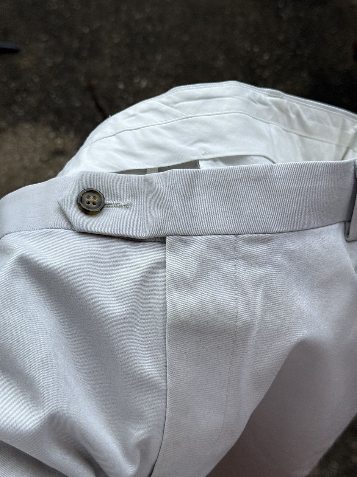 Roundtree & Yorke White Casual Straight Fit Chinos Size US 34 / EU 50 - 5 Thumbnail