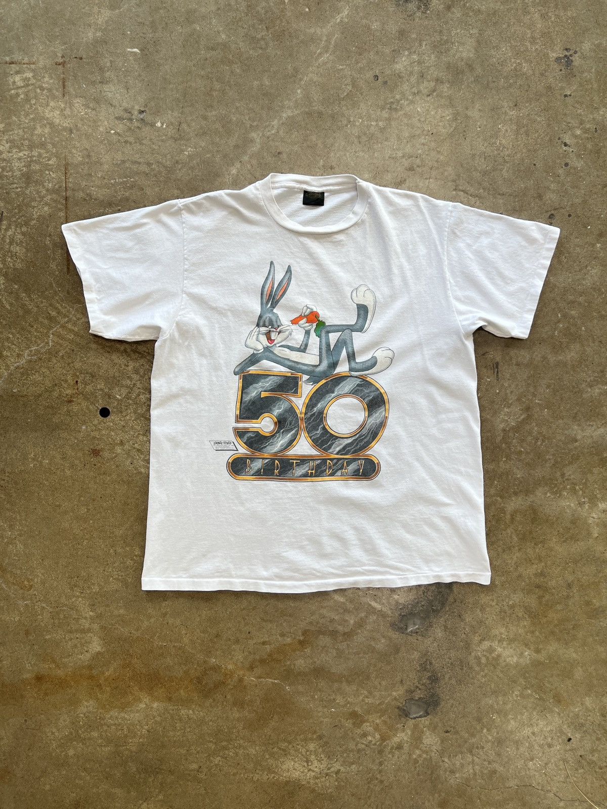 Warner Bros Vintage 1989 Looney Tunes Bugs Bunny 50th Birthday XL Size US XL / EU 56 / 4 - 2 Thumbnail