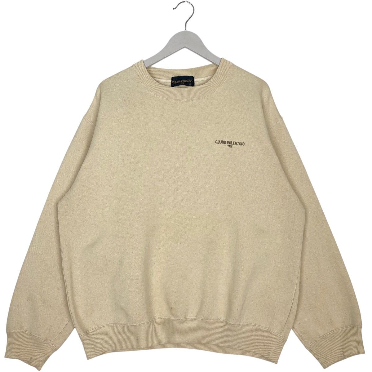 Other Vintage Gianni ValentinoEmbroidered Sweatshirt Beige Size LL Size US L / EU 52-54 / 3 - 1 Thumbnail