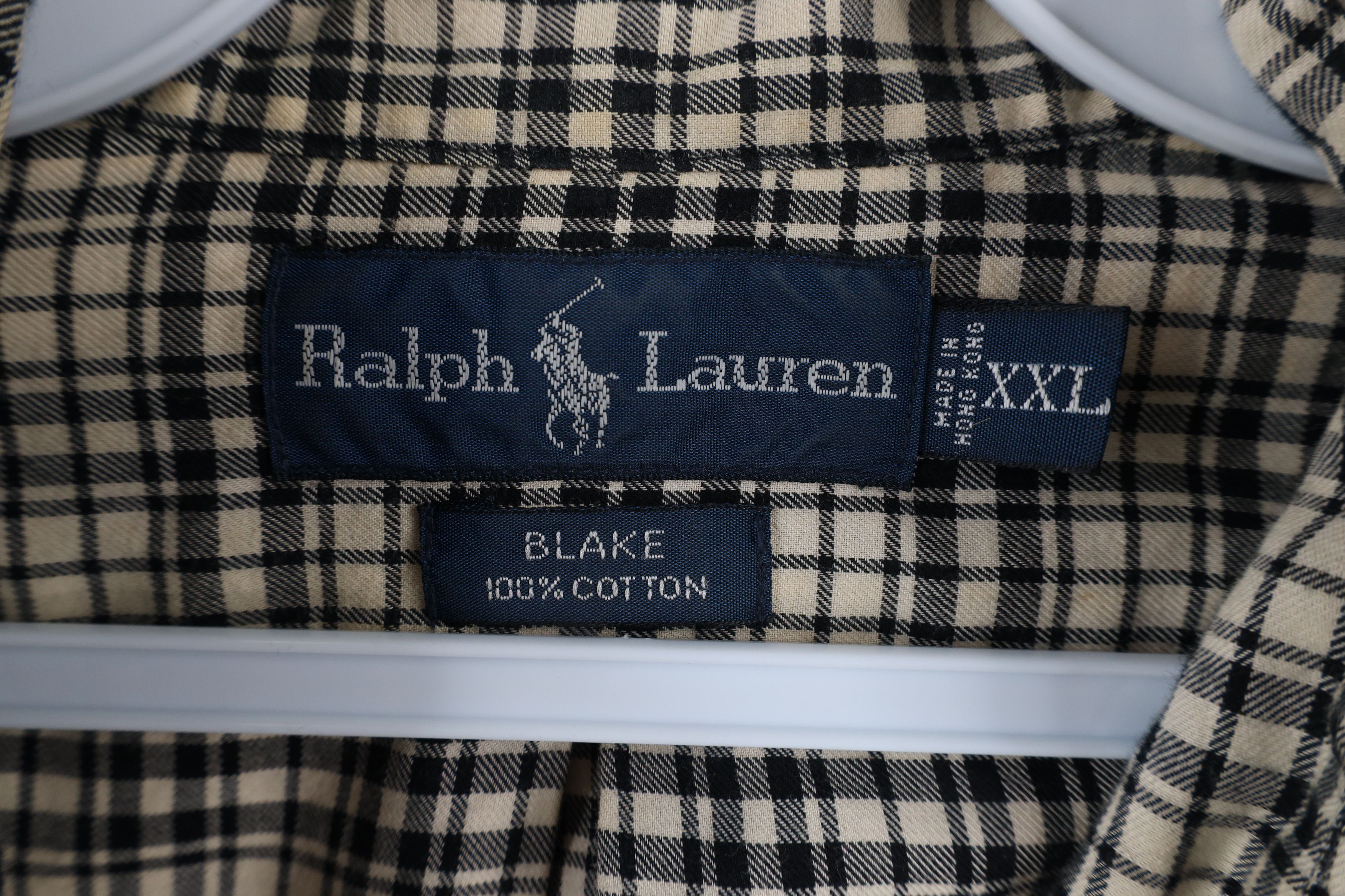 Ralph Lauren × Vintage Vintage 90s Ralph Lauren Blake Collared Button Down Shirt Size US XXL / EU 58 / 5 - 7 Thumbnail
