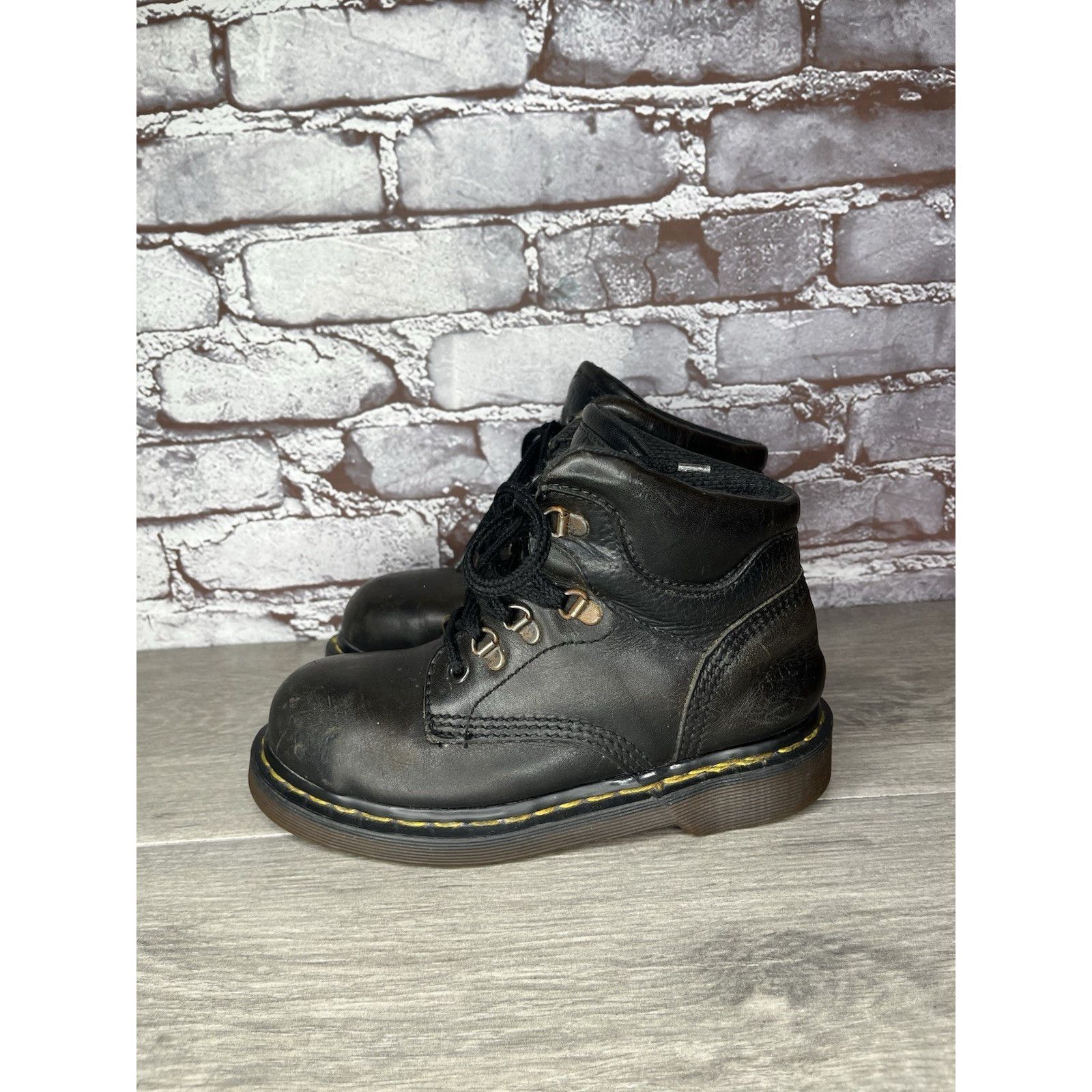 Dr. Martens Vintage Docs Dr. Martens Doc 7735 Combat Black Boots Women’s Size US 5 / IT 35 - 21 Thumbnail