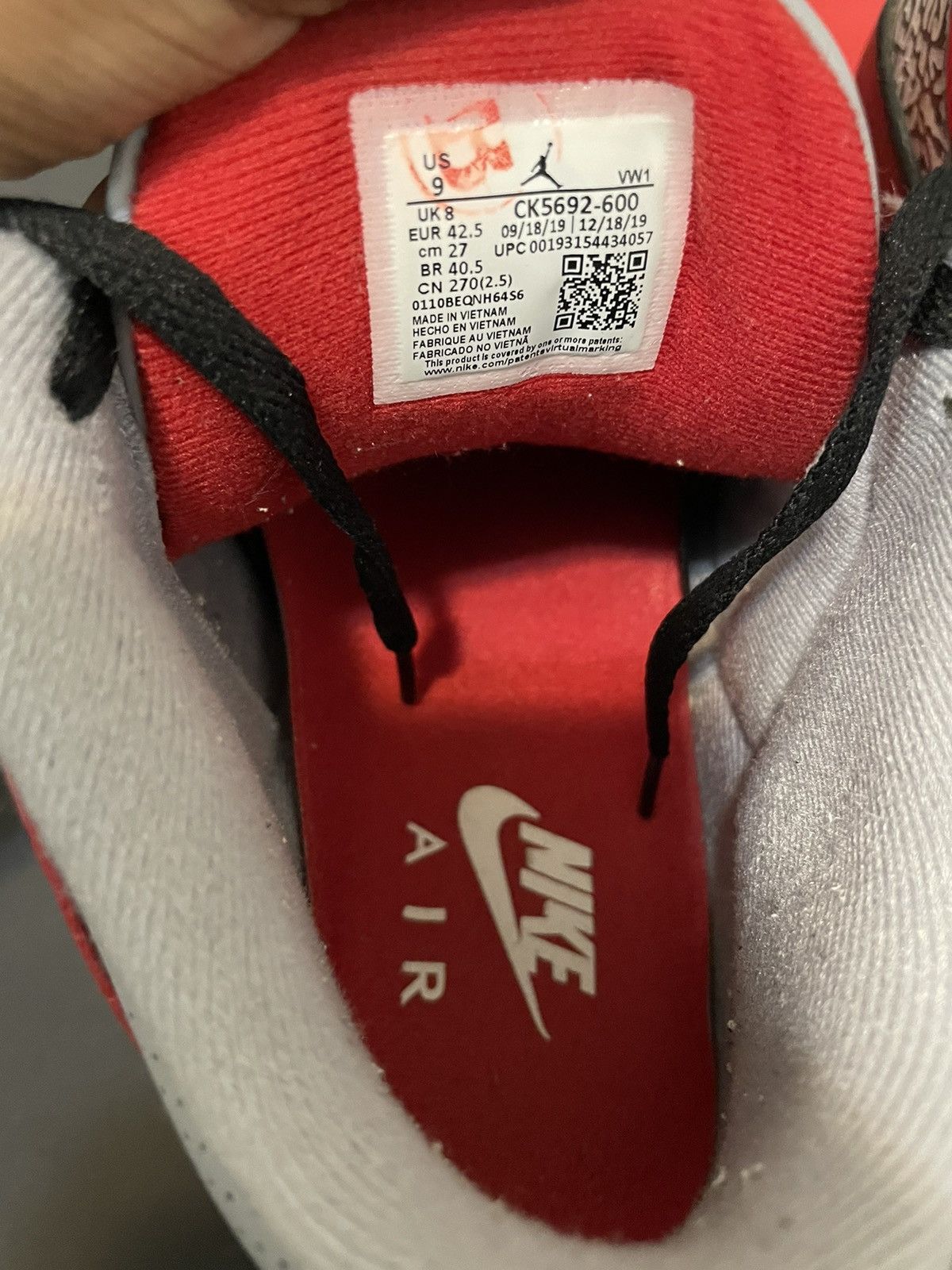 Jordan Brand AIR JORDAN 3 - Red Cement Size US 9 / EU 42 - 3 Thumbnail