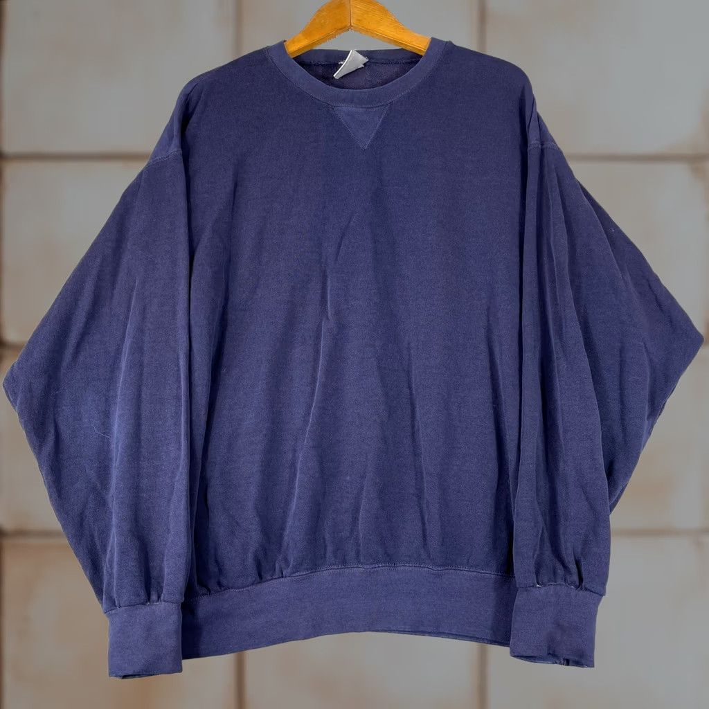 Vintage VINTAGE Cheetah Crewneck Sweatshirt Mens Blue Pullover Made USA 90s Blank Size US L / EU 52-54 / 3 - 1 Thumbnail