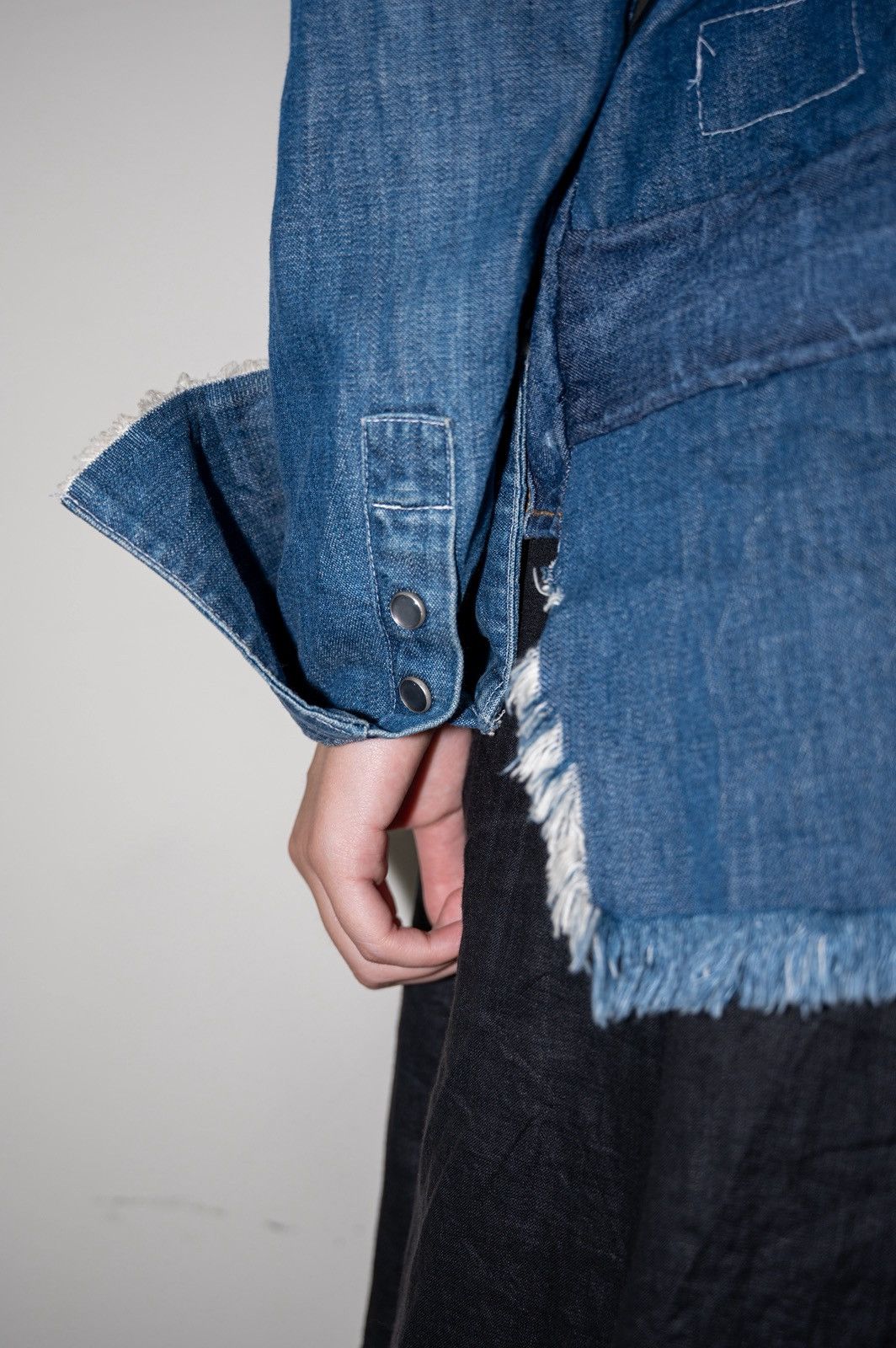 Greg Lauren Greg Lauren denim western studio deconstructed kimono shirt Size US S / EU 44-46 / 1 - 13 Thumbnail