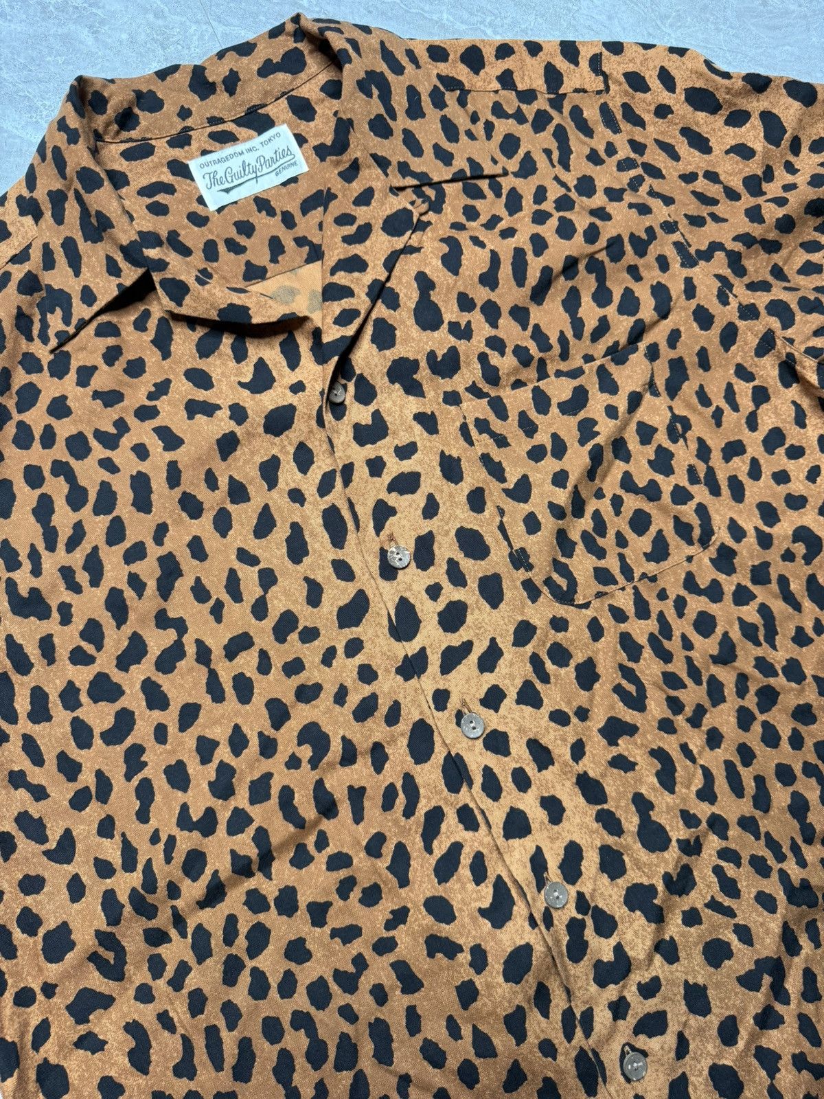 Wacko Maria Wacko Maria Leopard Print Hawaiian Camp Collar S/S Shirt Size US M / EU 48-50 / 2 - 6 Thumbnail