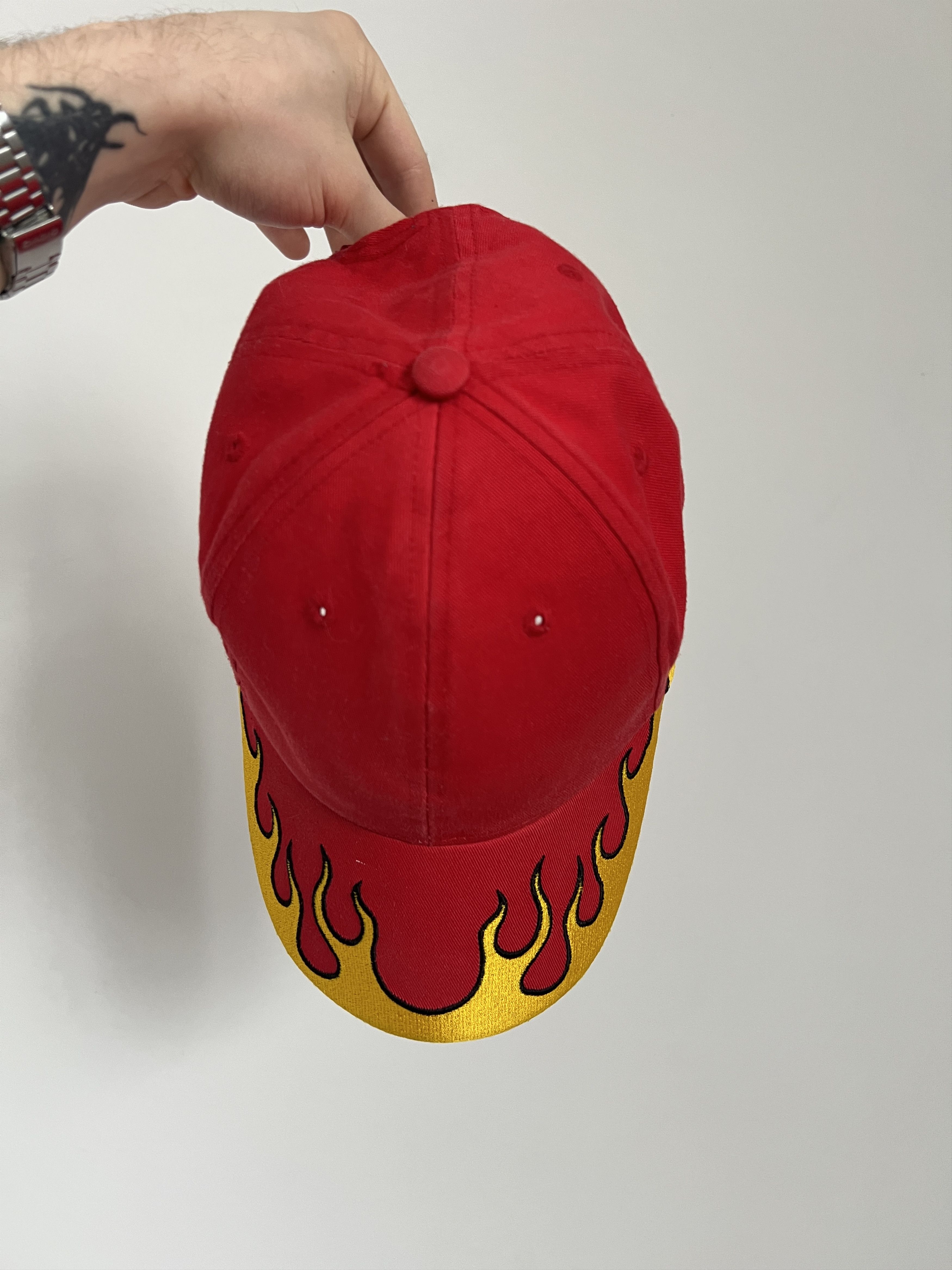 Vintage Y2K cap fire hat streetwear vintage Size ONE SIZE - 7 Thumbnail