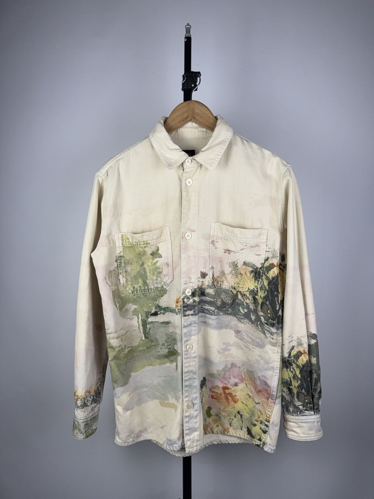 Zara Avant Garde ZARA / Raf Simons style ART Cotton Heavy Shirt Size US S / EU 44-46 / 1 - 1 Thumbnail