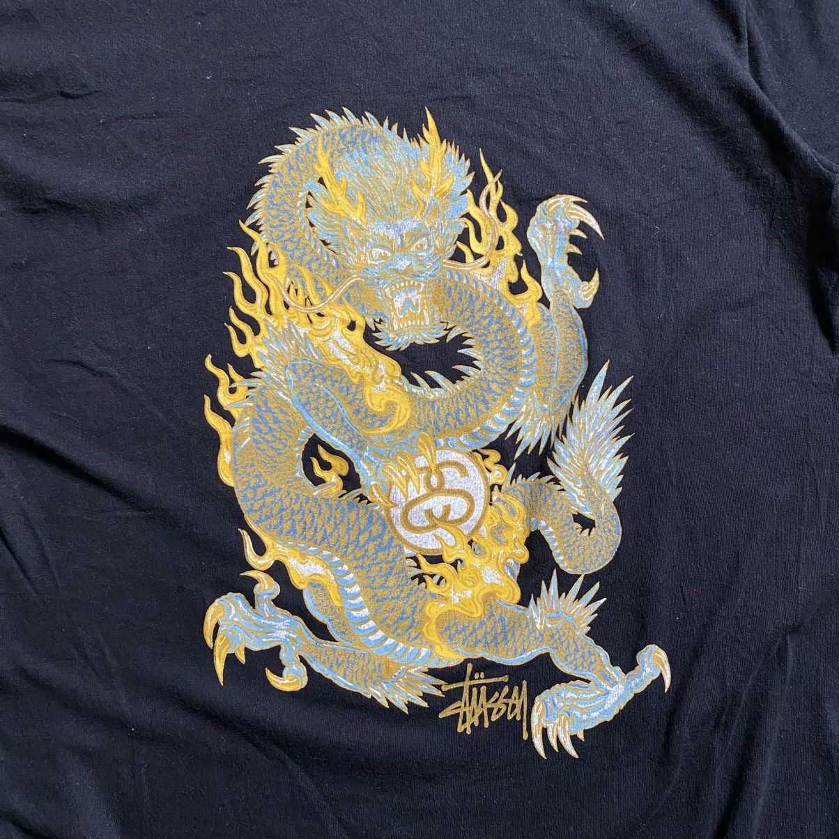 Stussy Vintage 90s Stussy dragon t-shirt Size US L / EU 52-54 / 3 - 2 Thumbnail