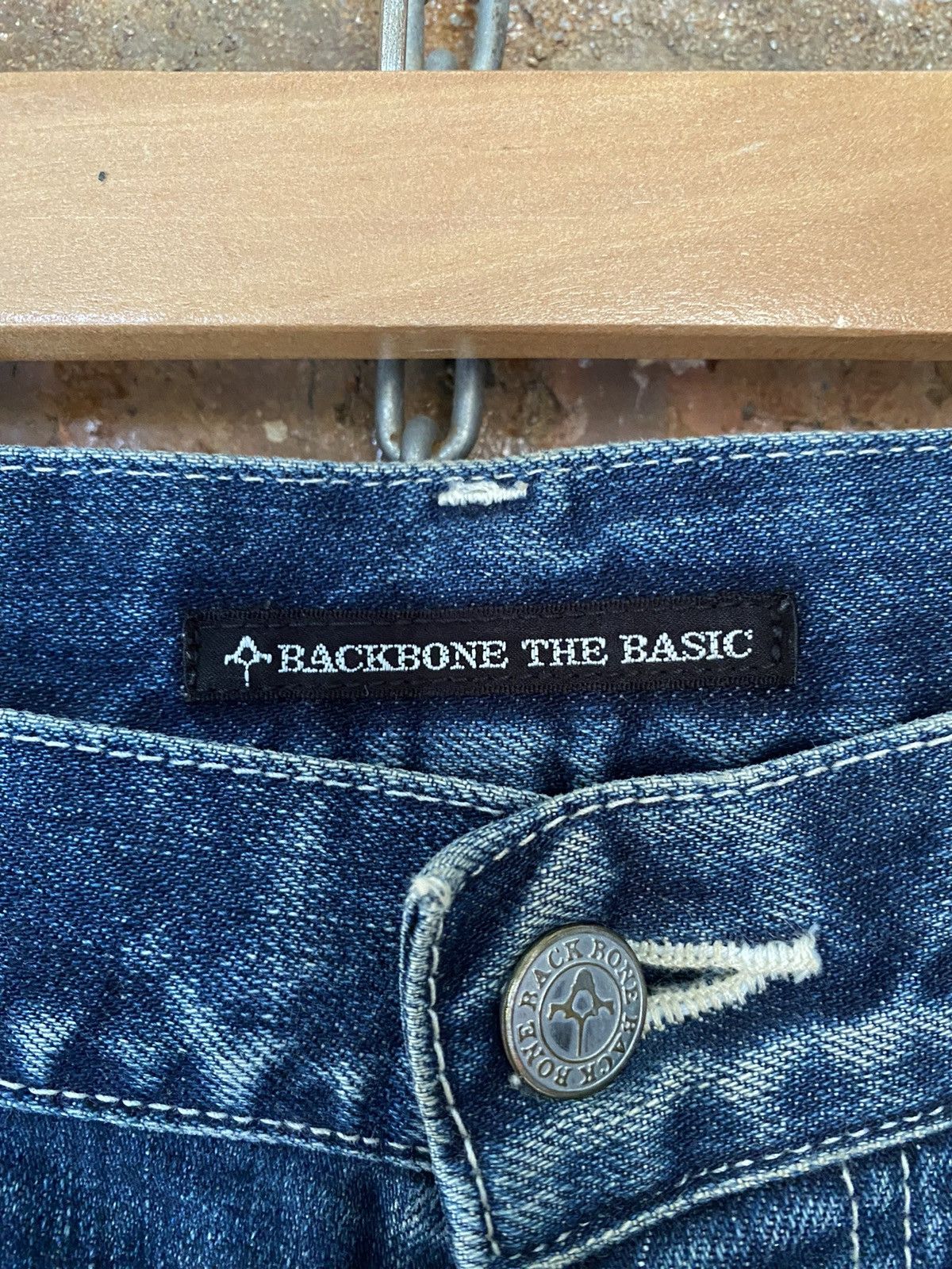 Backbone × Obelisk × Shellac 2000s Backbone Japan Embroidered logo Flare denim Size US 32 / EU 48 - 12 Thumbnail
