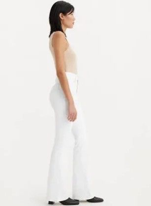 Vintage Flare y2k white Jeans Size 27" / US 4 / IT 40 - 1 Thumbnail
