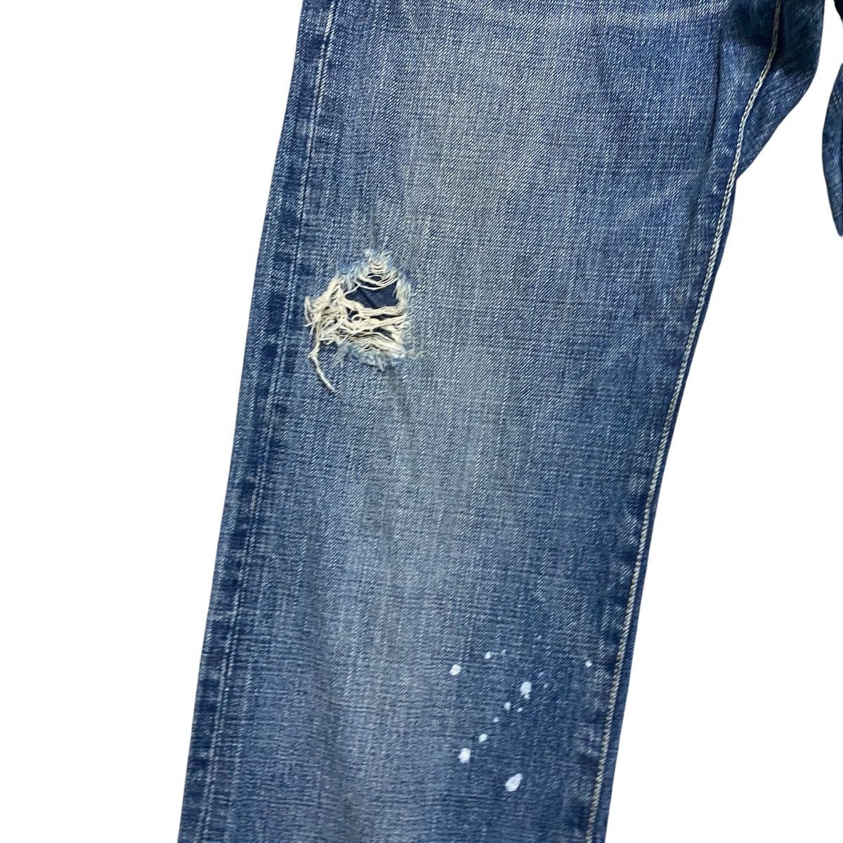 Japanese Brand GLOBAL WALK Distressed Denim Selvedge Jeans Size US 33 - 7 Thumbnail