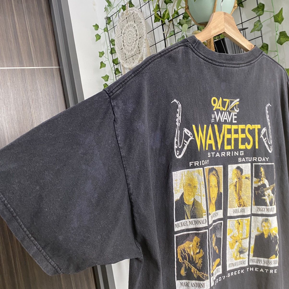 Band Tees Thrashed Faded Vintage Y2K The Wavefest ERD GRUNGE TEE Size US XXL / EU 58 / 5 - 9 Thumbnail