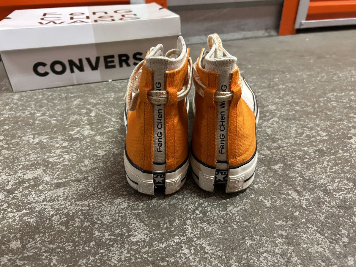 Converse × Feng Chen Wang Feng Chen Wang x Converse Orange and Cream HiTops Size US 11 / EU 44 - 3 Thumbnail
