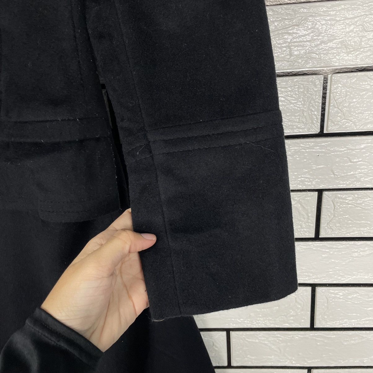 MAX&Co. Max & Co Women Black Overcoat Made In Italy Size S / US 4 / IT 40 - 14 Thumbnail