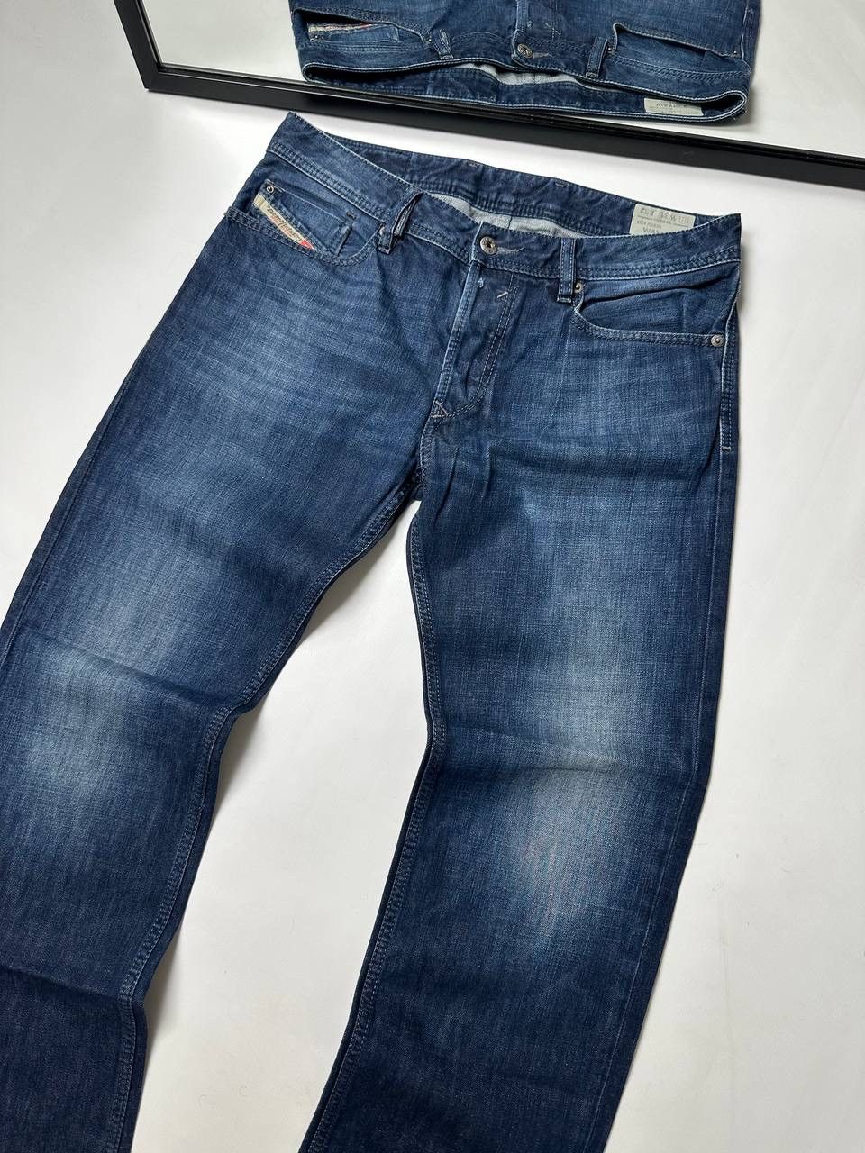 Diesel Vintage 00s Diesel Wide Washed Jeans Size US 31 - 2 Thumbnail