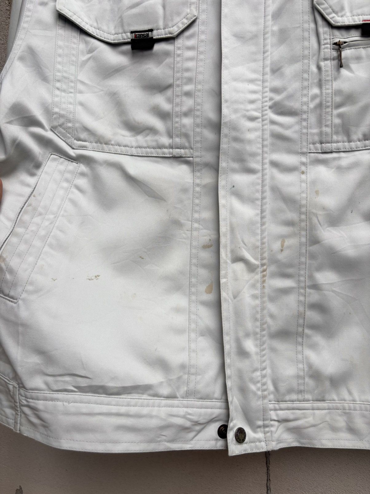 Kansai Yamamoto Thrashed KANSAI YAMAMOTO ZIP JACKET Distressed ERD Grunge Size US L / EU 52-54 / 3 - 8 Thumbnail