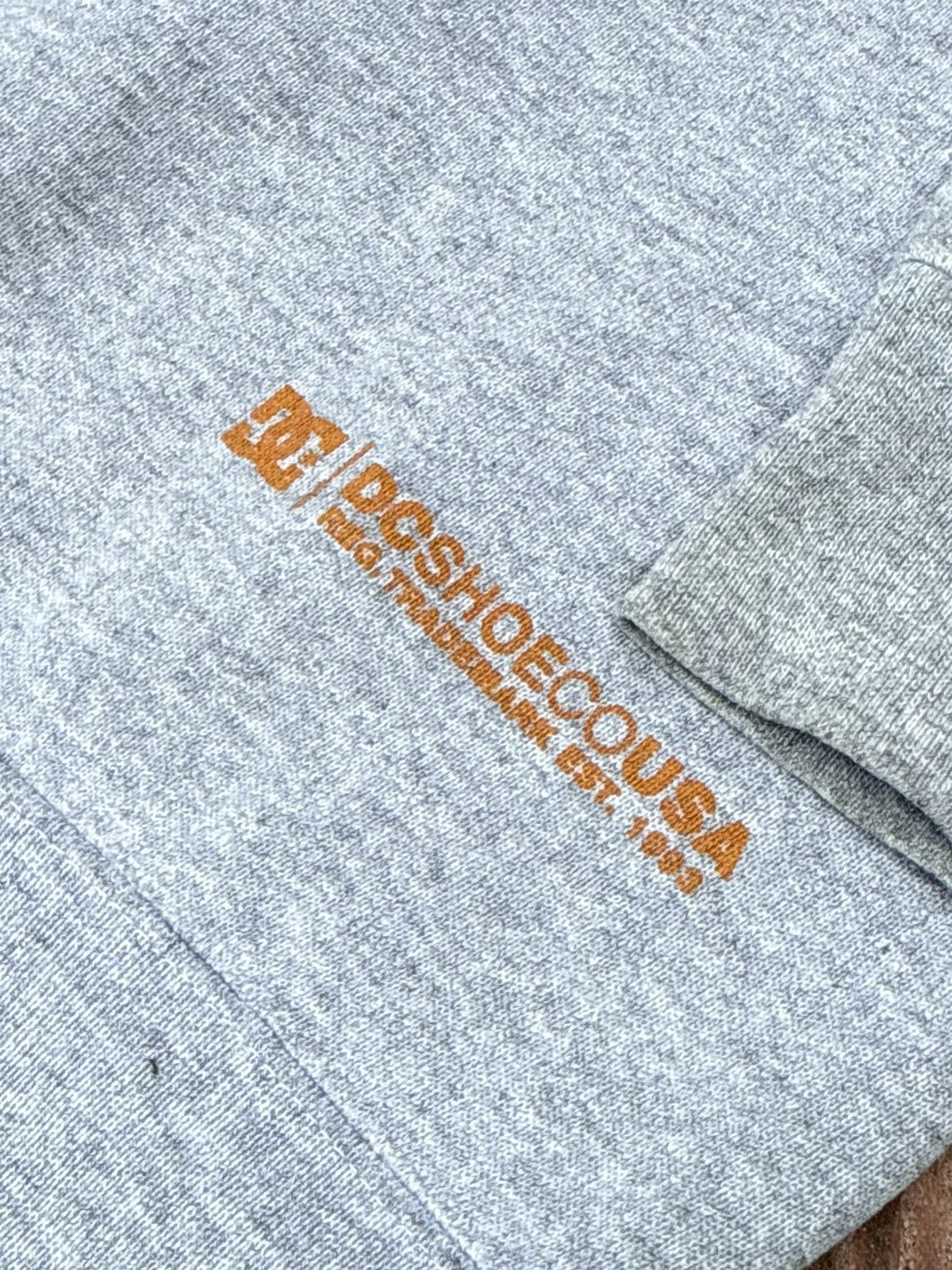 Thrasher Vintage Y2K DCSHOECO USA Box Logo Heather Gray Sweatshirt Size US L / EU 52-54 / 3 - 8 Thumbnail