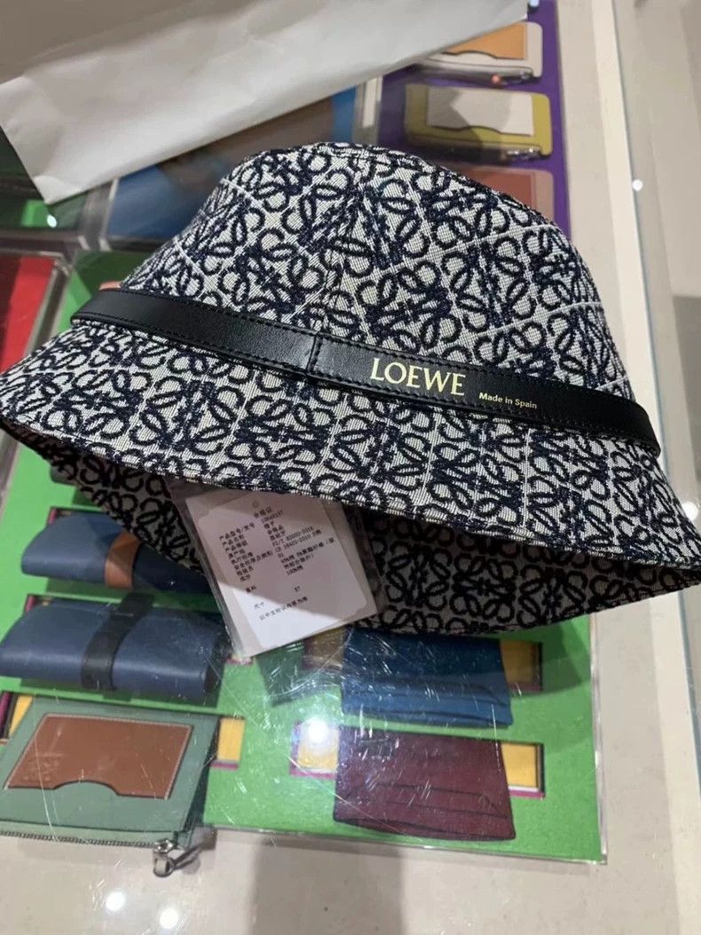 Loewe LOEWE size 59 Classic embroidered blue bucket hat Size ONE SIZE - 7 Thumbnail