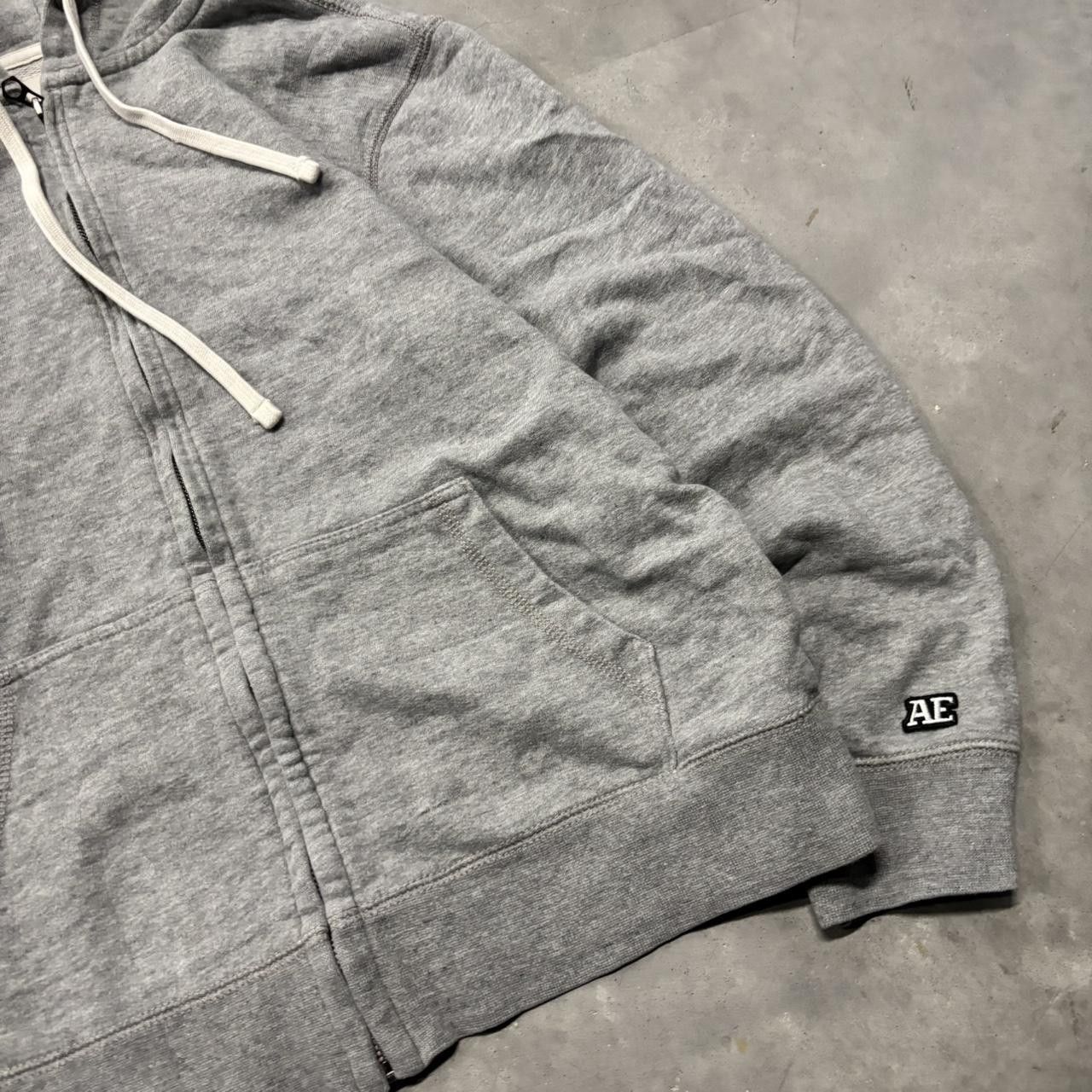 Japanese Brand × Vintage Crazy Vintage Y2K/2000s Light Grey Blank Streetwear Essential Zip Up Hoodie! Size US S / EU 44-46 / 1 - 4 Thumbnail