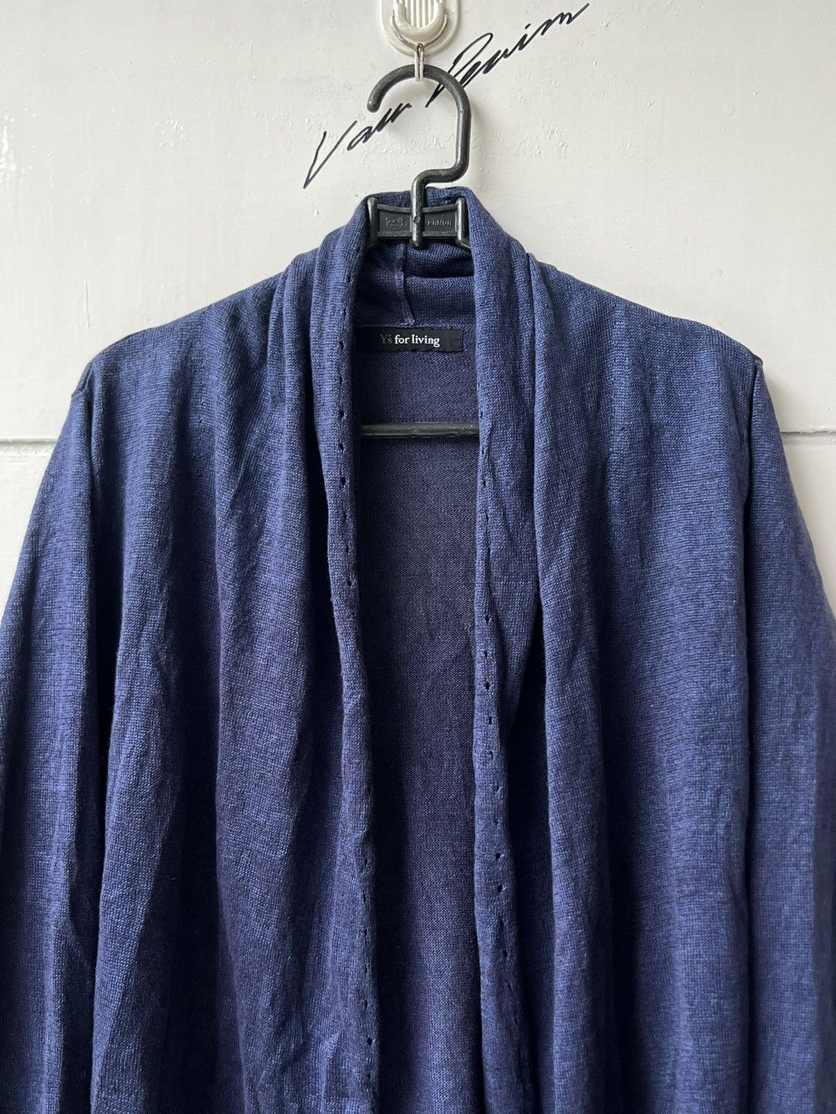 Yohji Yamamoto Y'S FOR LIVING Yohji Yamamoto Blue Cardigan Size US L / EU 52-54 / 3 - 11 Thumbnail