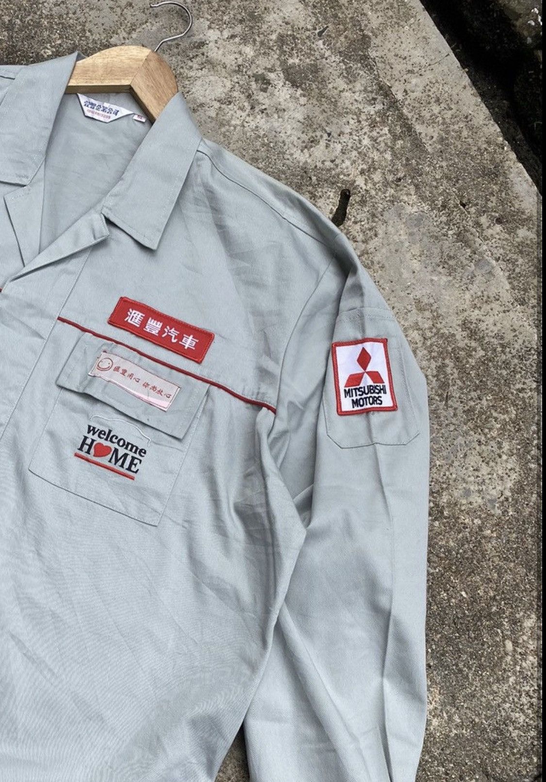 Vintage Vintage Mitsubishi Worker Shirt Size US XXL / EU 58 / 5 - 2 Thumbnail