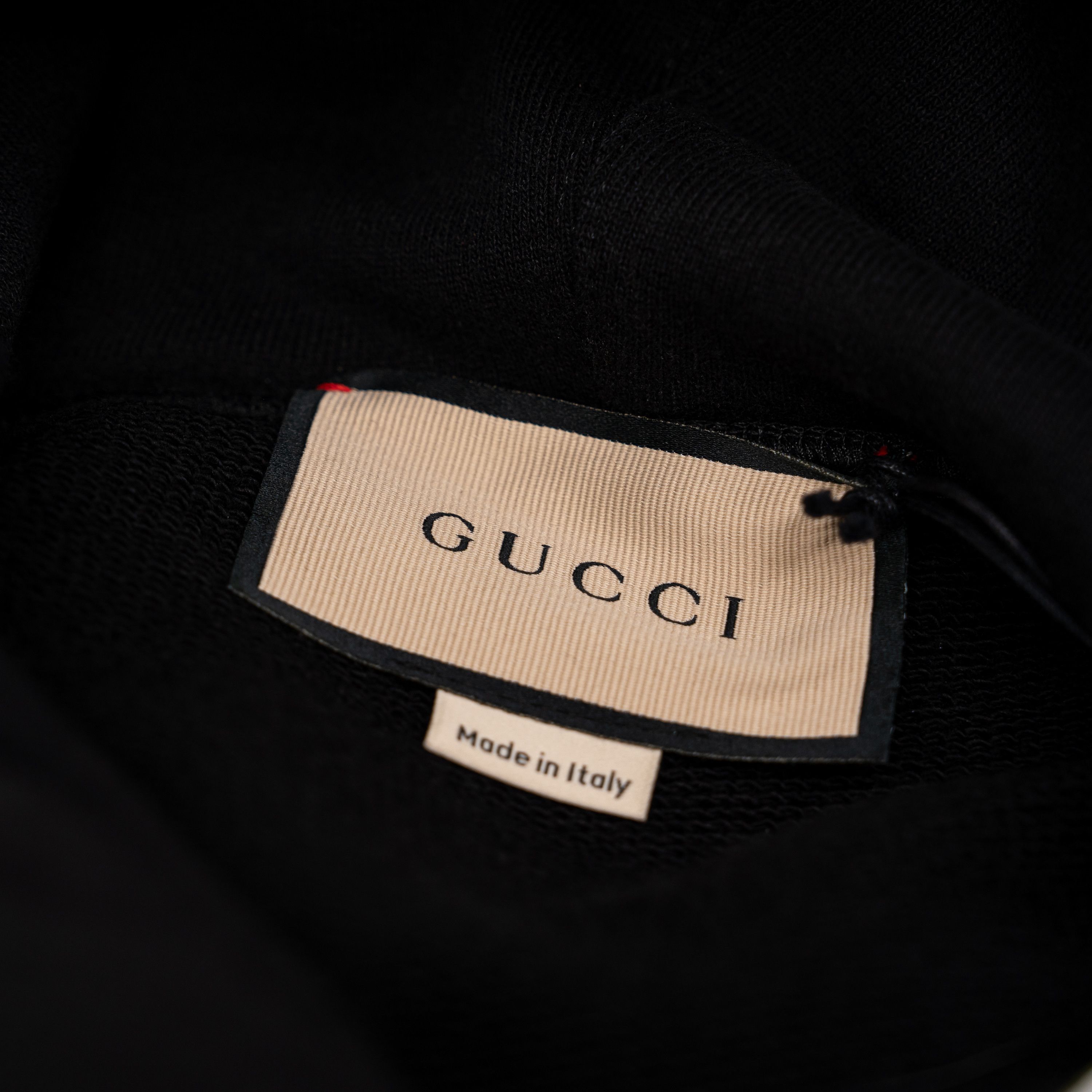 Gucci S Gucci GG Print Hoodie Black Green Red Web Stripe Size US S / EU 44-46 / 1 - 8 Thumbnail