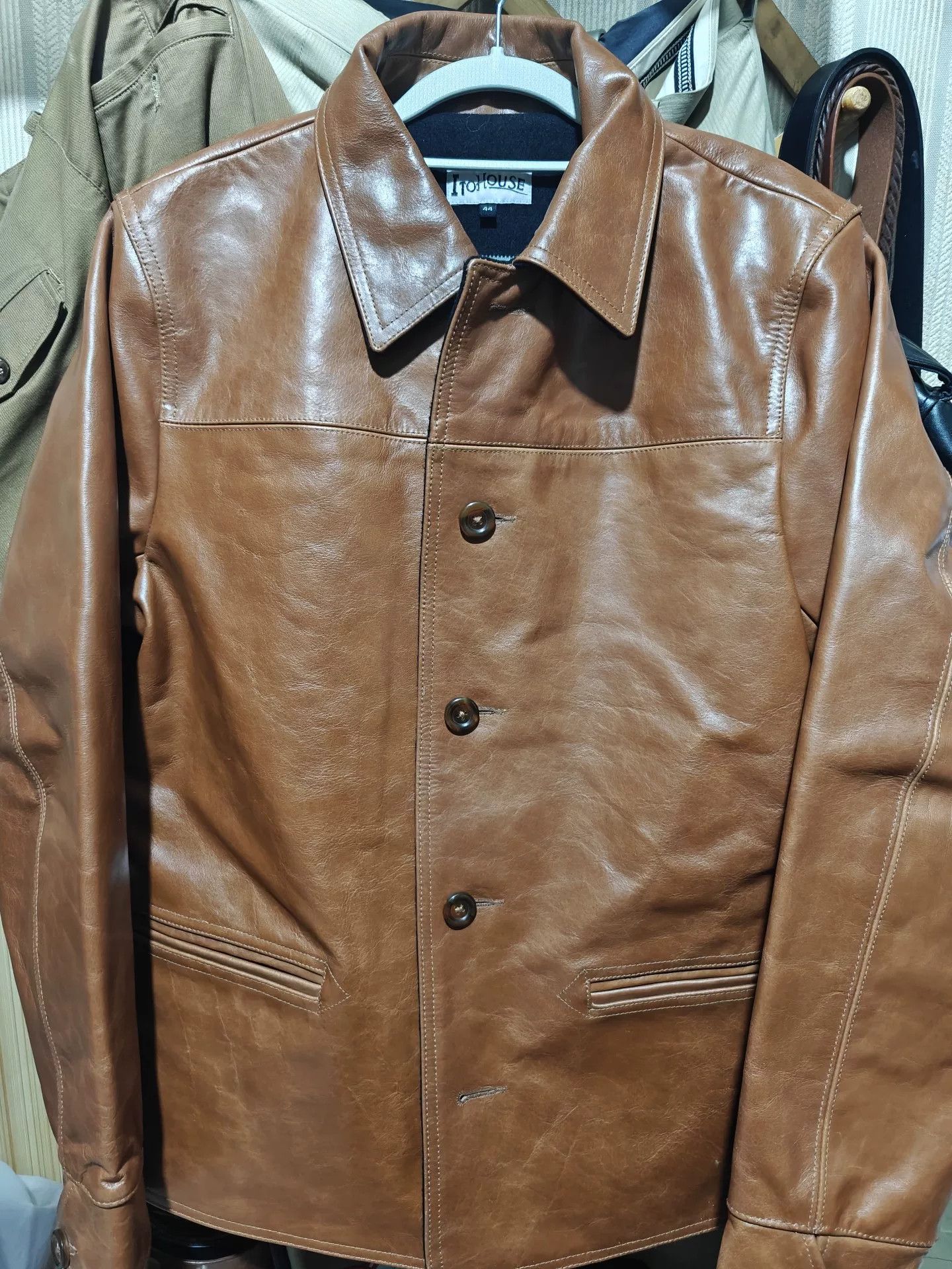 Vintage ITOHOUSE Japanese Horse Leather Jacket Size US S / EU 44-46 / 1 - 1 Thumbnail
