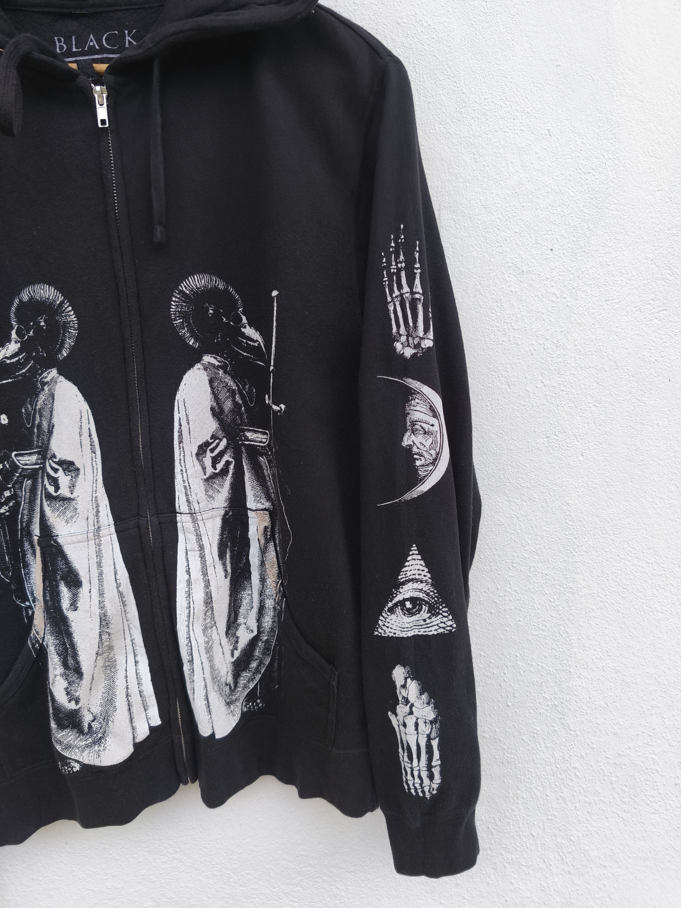 Japanese Brand 🔥 Black Craft zipper hoodies Gothic art Size US M / EU 48-50 / 2 - 2 Thumbnail