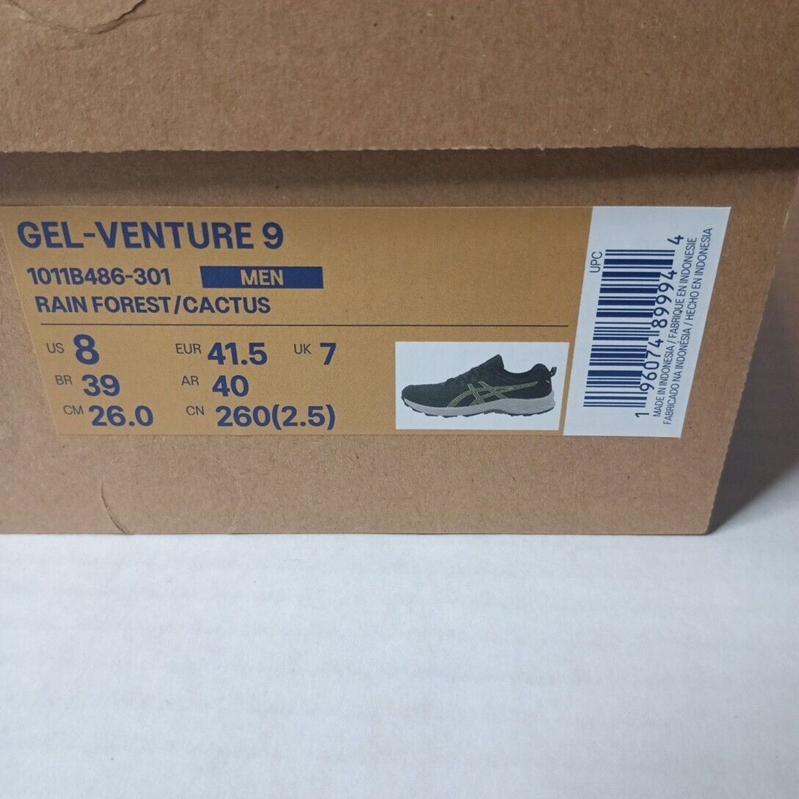 Asics ASICS Gel Venture 9 Trail Running Shoes Men’s Size 8 Green Size US 8 / EU 41 - 9 Thumbnail
