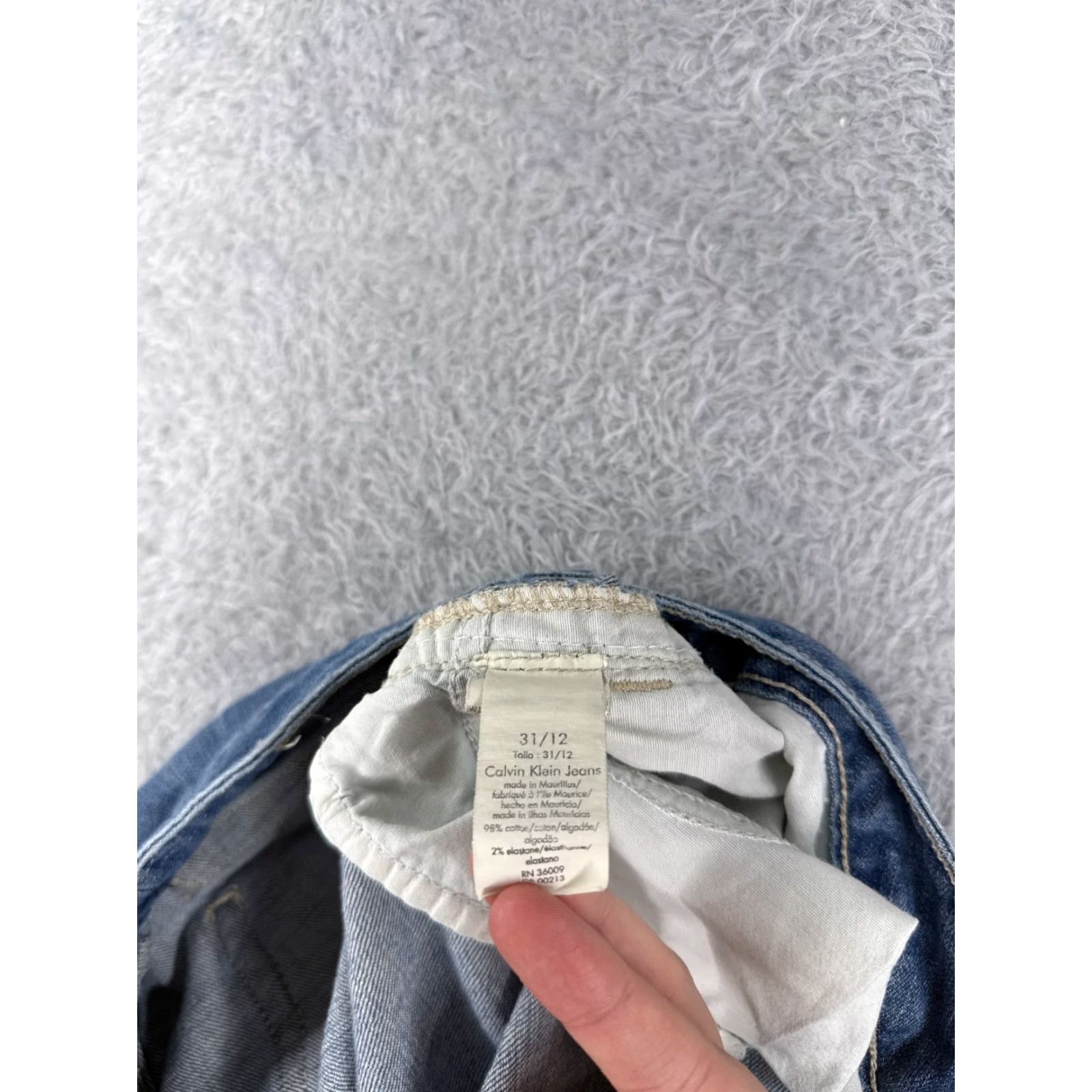 Calvin Klein Calvin Klein Women's Bootcut Jeans Size 12 Blue Denim Mid Rise 30x29 Regular Fit Size 34" / US 12 / IT 48 - 6 Thumbnail