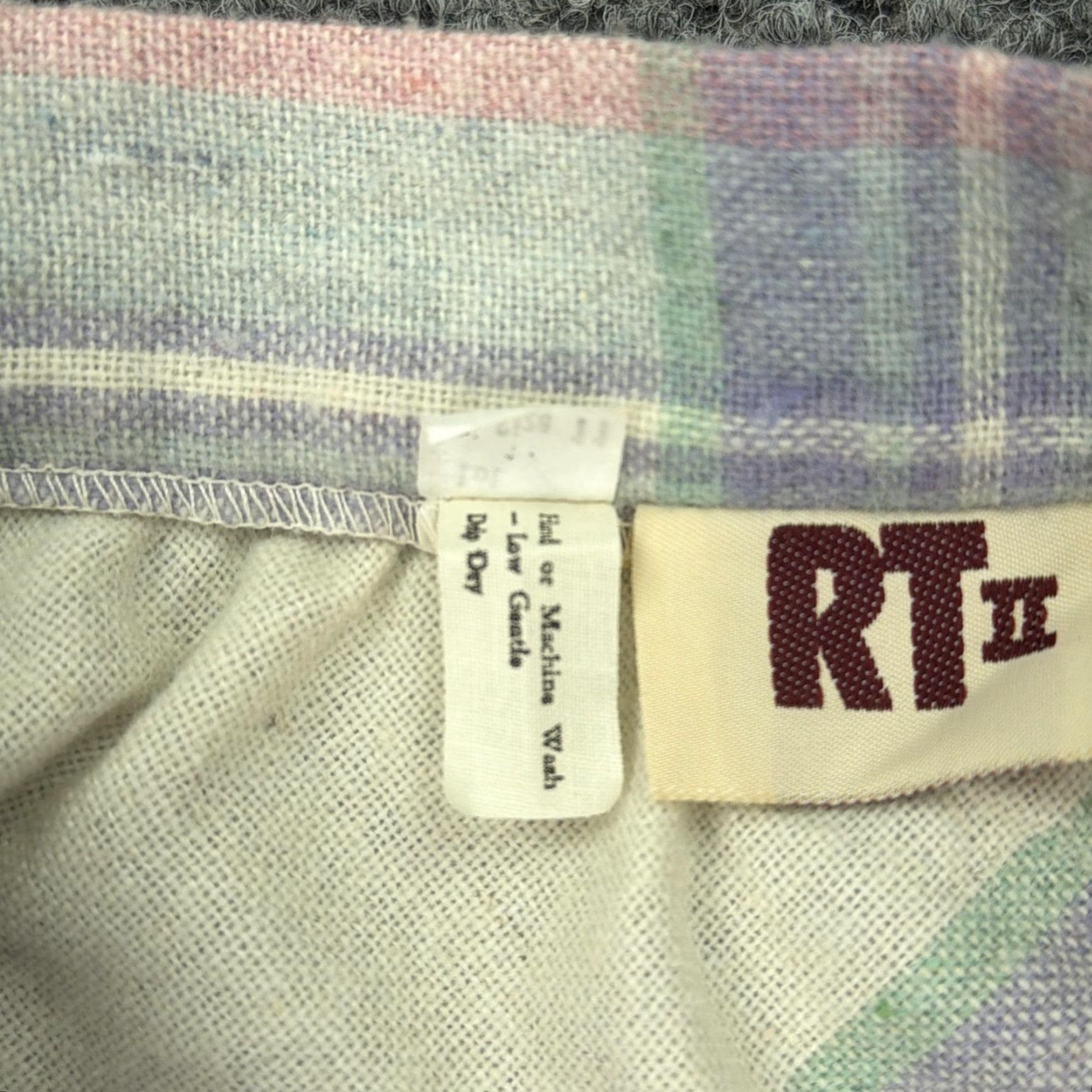 Vintage VINTAGE Skirt Womens Midi A-Line Plaid White 11 80s Boho Button Pockets Sat Casual Mens Womens Girls Teens Size 32" / US 10 / IT 46 - 6 Thumbnail