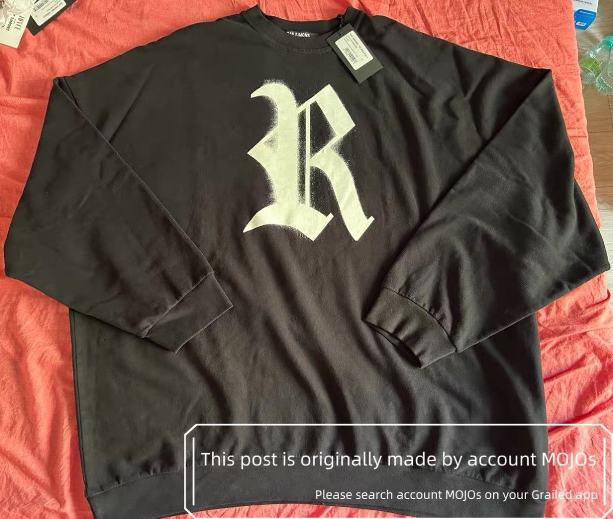Raf Simons Sz 3 Raf Simons 23SS R Logo RS Patch Sweatshirt mojos4721 Size US L / EU 52-54 / 3 - 1 Thumbnail