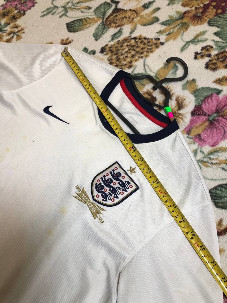 Nike ENGLAND 2012 2014 HOME SHIRT FOOTBALL SOCCER JERSEY NIKE Size US L / EU 52-54 / 3 - 14 Thumbnail
