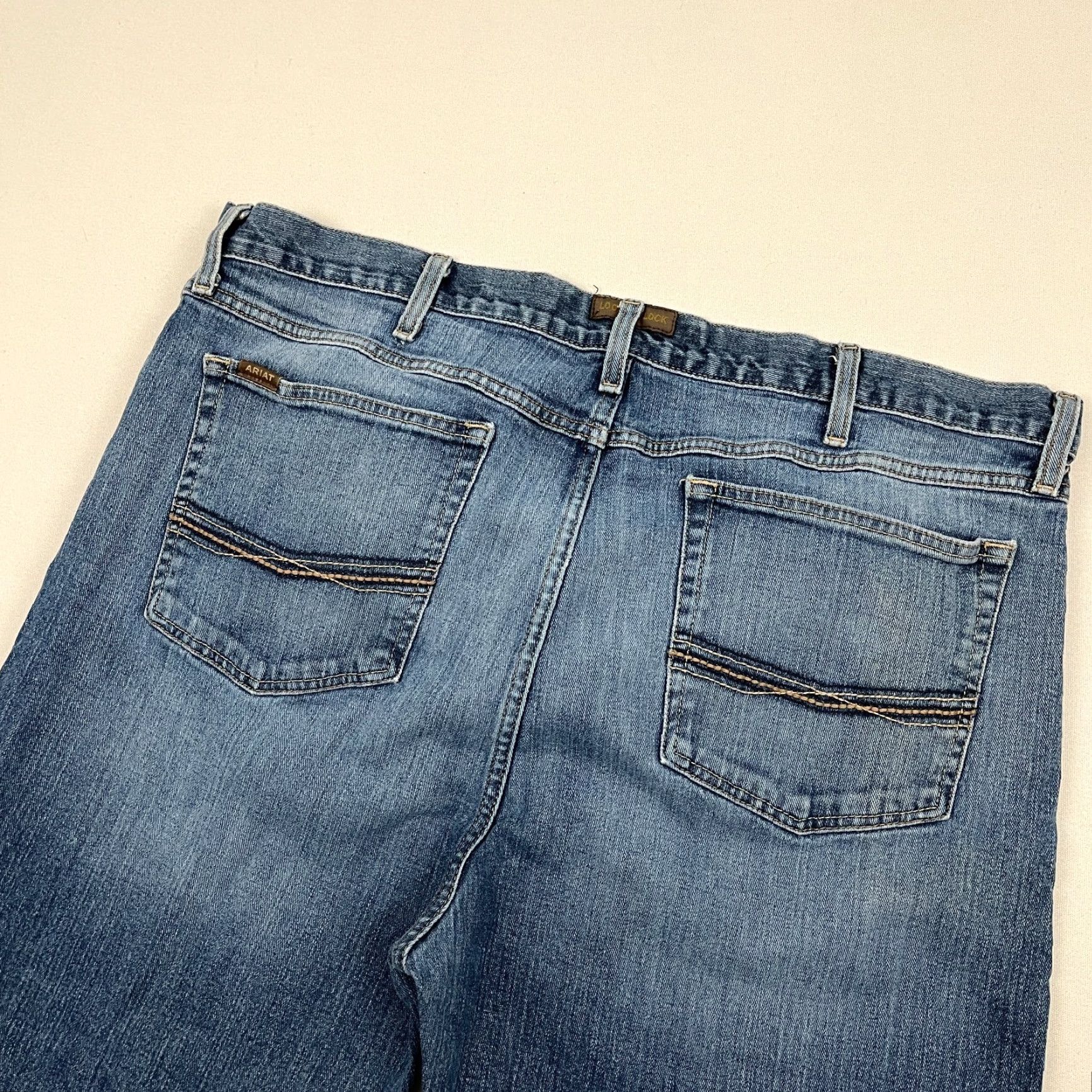 Ariat Ariat Legacy M4 Mens 42 x 30 Relaxed Boot Cut Denim Jeans Blue (Cowboy Western) Mens Jeans Size US 9 / EU 42 - 7 Thumbnail