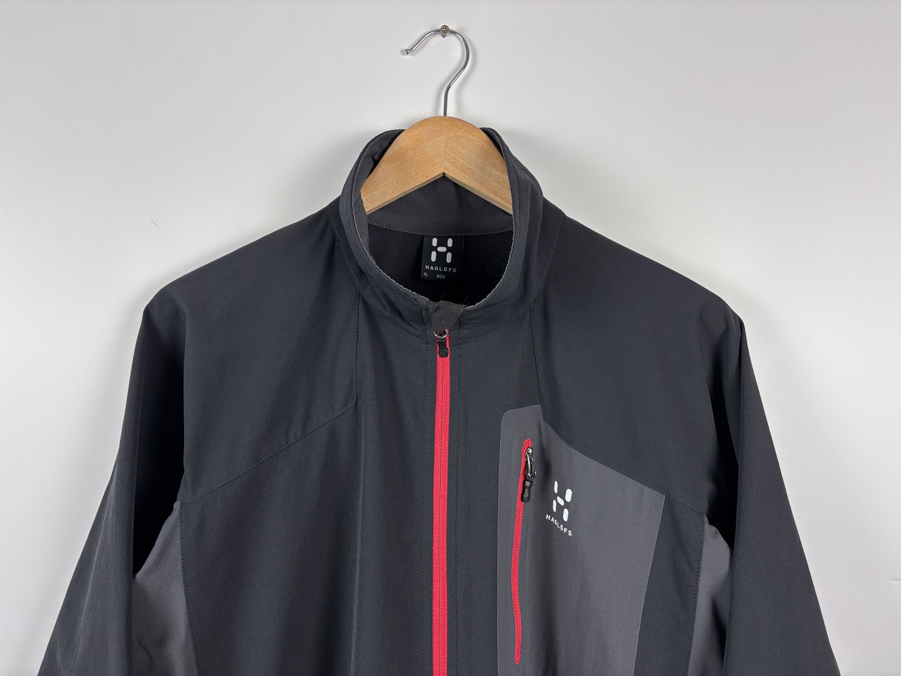 Haglofs × Vintage Haglofs Outdoor Hiking Trekking Jacket Black Gray Size XL Size US XL / EU 56 / 4 - 2 Thumbnail