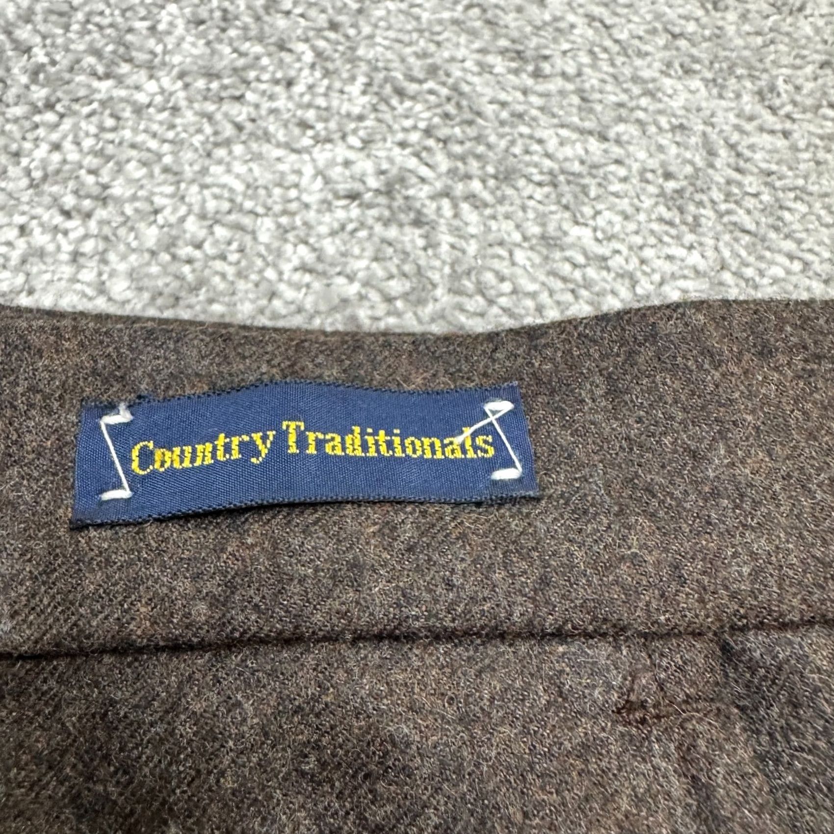 Pendleton VINTAGE Pendleton Brown Wool Dress Pants Mens 36x31 Straight Front 90s Preppy Designer Workwear Dress Pants Mens Size US 36 / EU 52 - 7 Thumbnail
