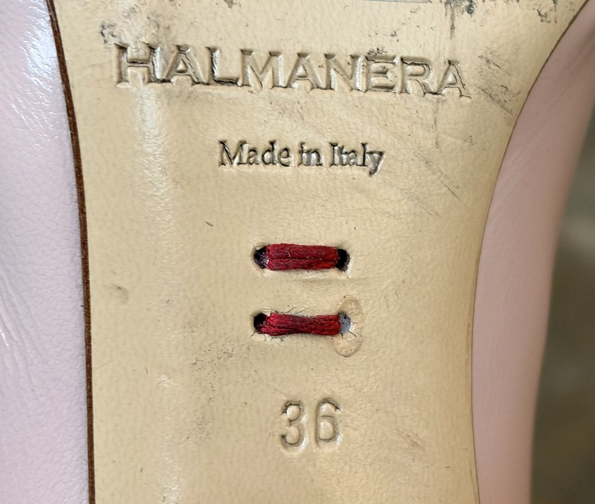 Halmanera HALMANERA pink leather chunky heels Size US 6.5 / IT 36.5 - 6 Thumbnail