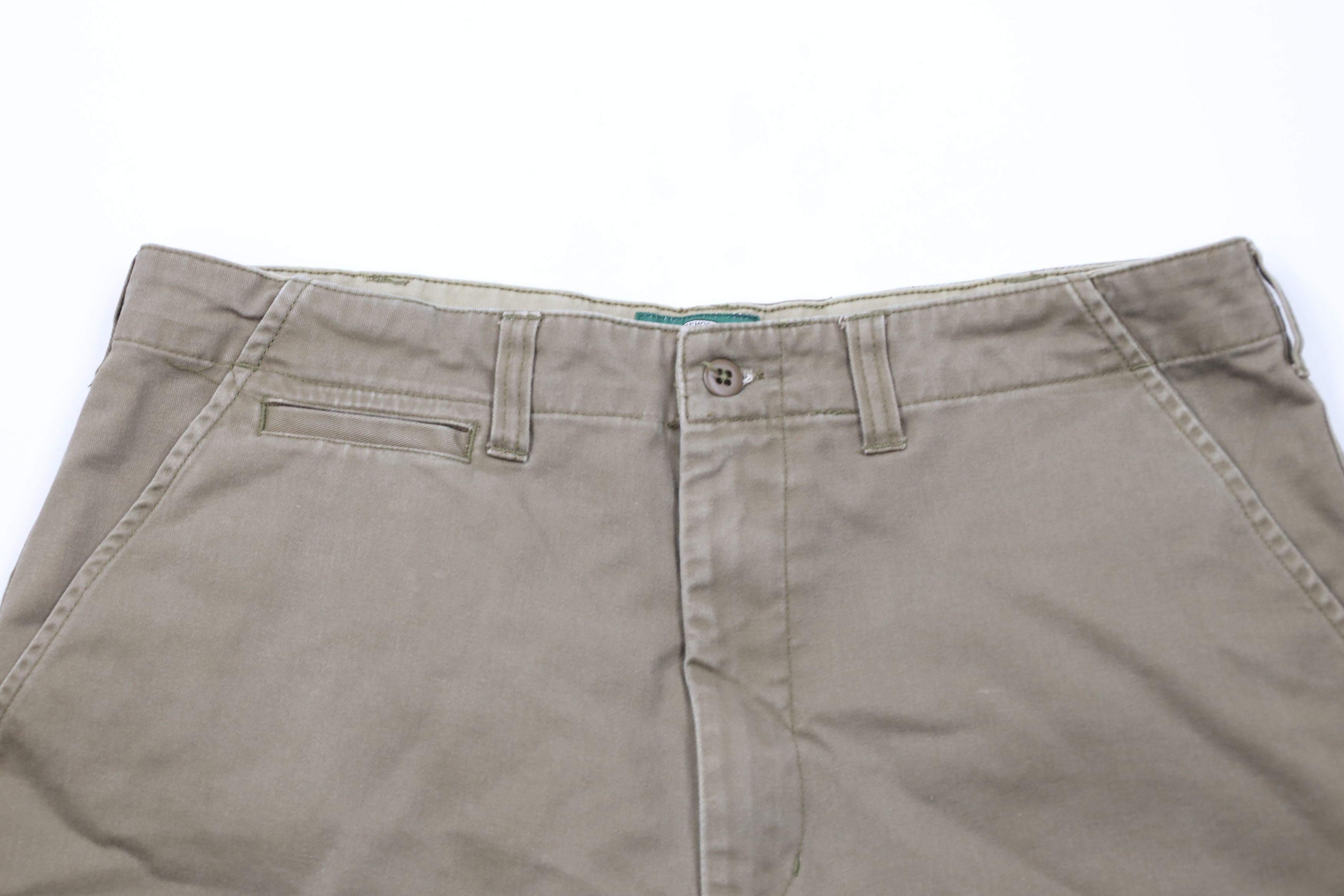 Cabelas × Vintage Vintage 90s Cabelas Above Knee Chino Shorts Breen Cotton Size US 34 / EU 50 - 2 Thumbnail
