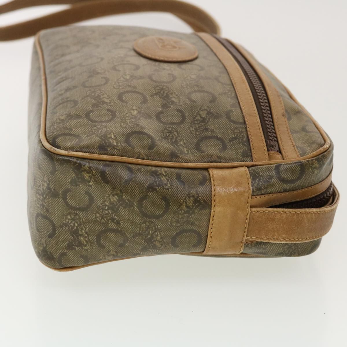 Celine CELINE C Macadam Canvas Shoulder Bag Beige Size ONE SIZE - 4 Thumbnail