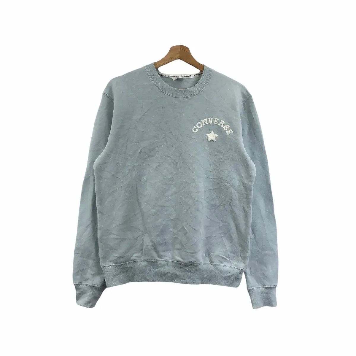 Converse Vtg 90’ CONVERSE JACK PURCELL Blue Sweatshirt Sweater Size M / US 6-8 / IT 42-44 - 1 Thumbnail