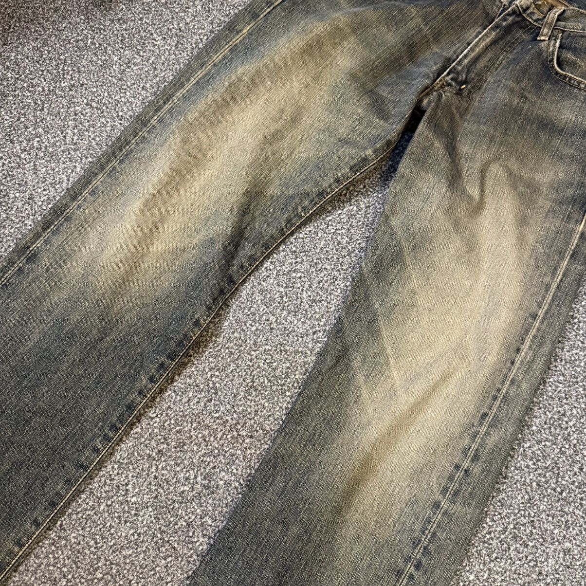 If Six Was Nine 🔥🇯🇵 Japanese Archival Edwin 503 Mud Rusty Denim Size US 30 / EU 46 - 6 Thumbnail
