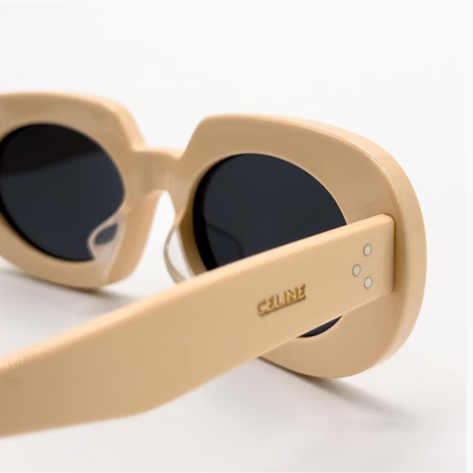 Celine New! Celine Beige Oval Sunglasses CL40276U 25A, Authentic Size ONE SIZE - 8 Thumbnail