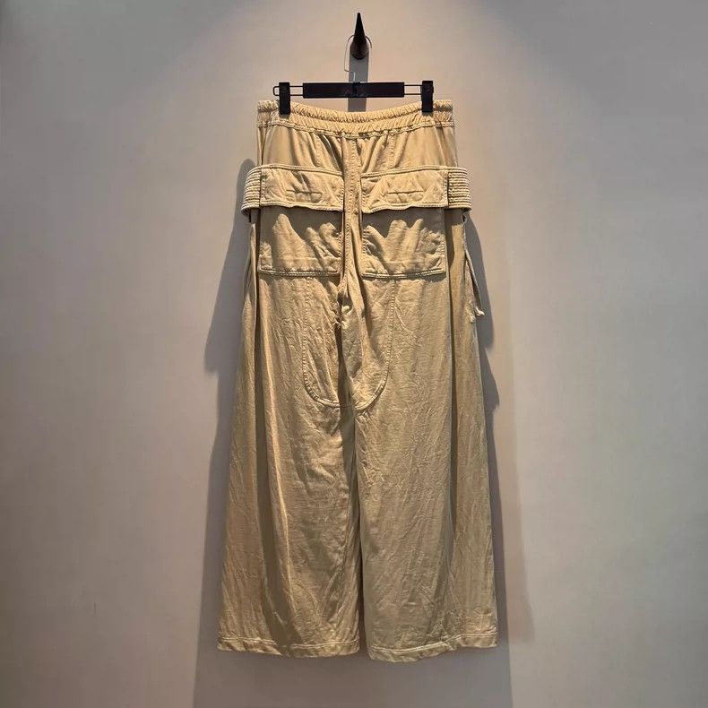 Rick Owens rick owens size m Beige Drawstring Double Loop Pants 2504- Size US 30 / EU 46 - 4 Thumbnail